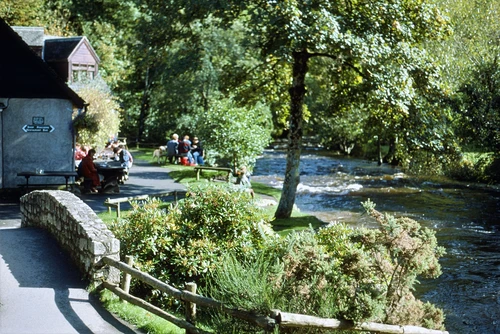 09 Oct 1988 · Fingle Bridge Inn on the banks of the River Teign.