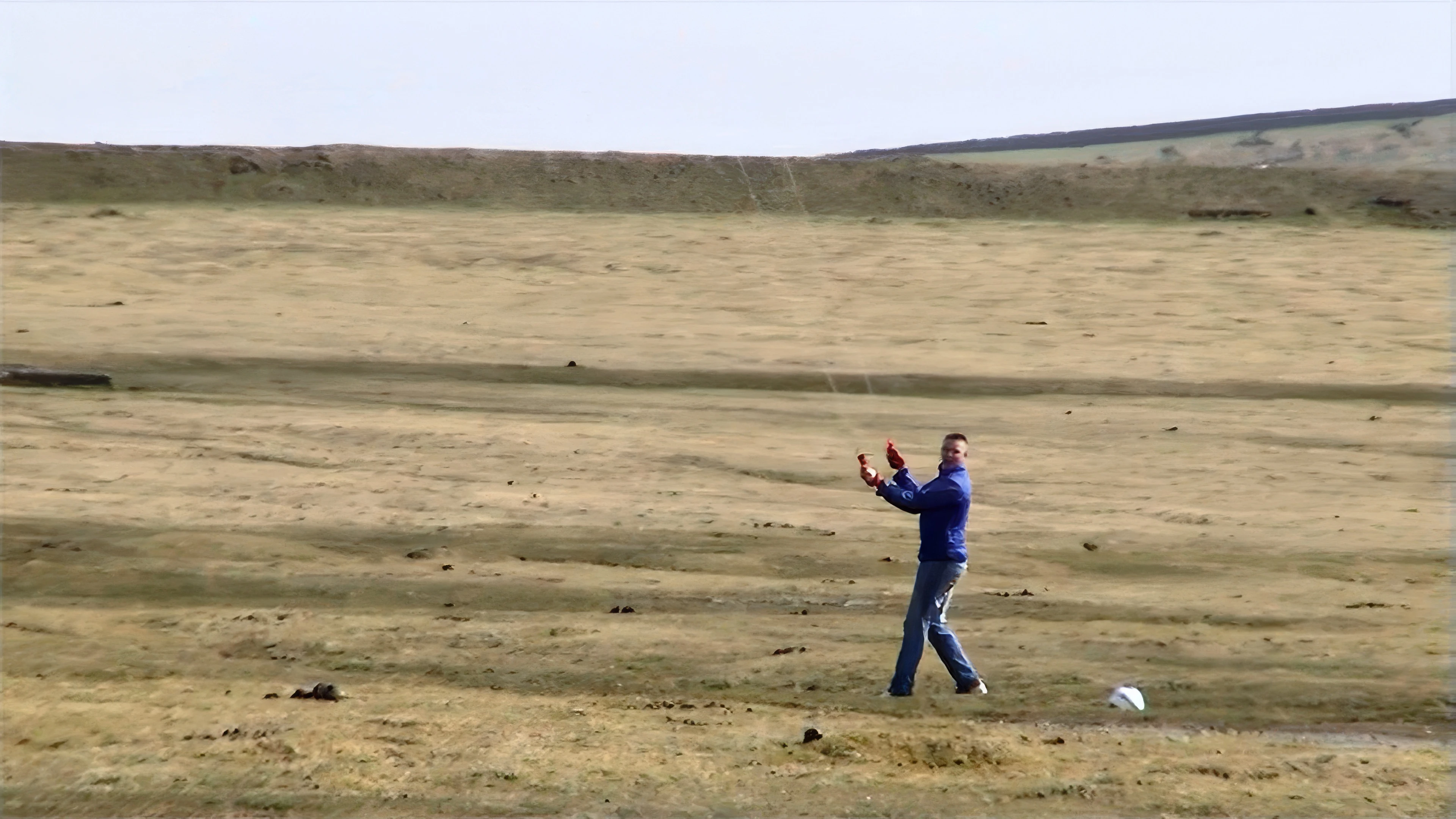 Strong Davidstow Moor breeze makes this kite quite a handful.