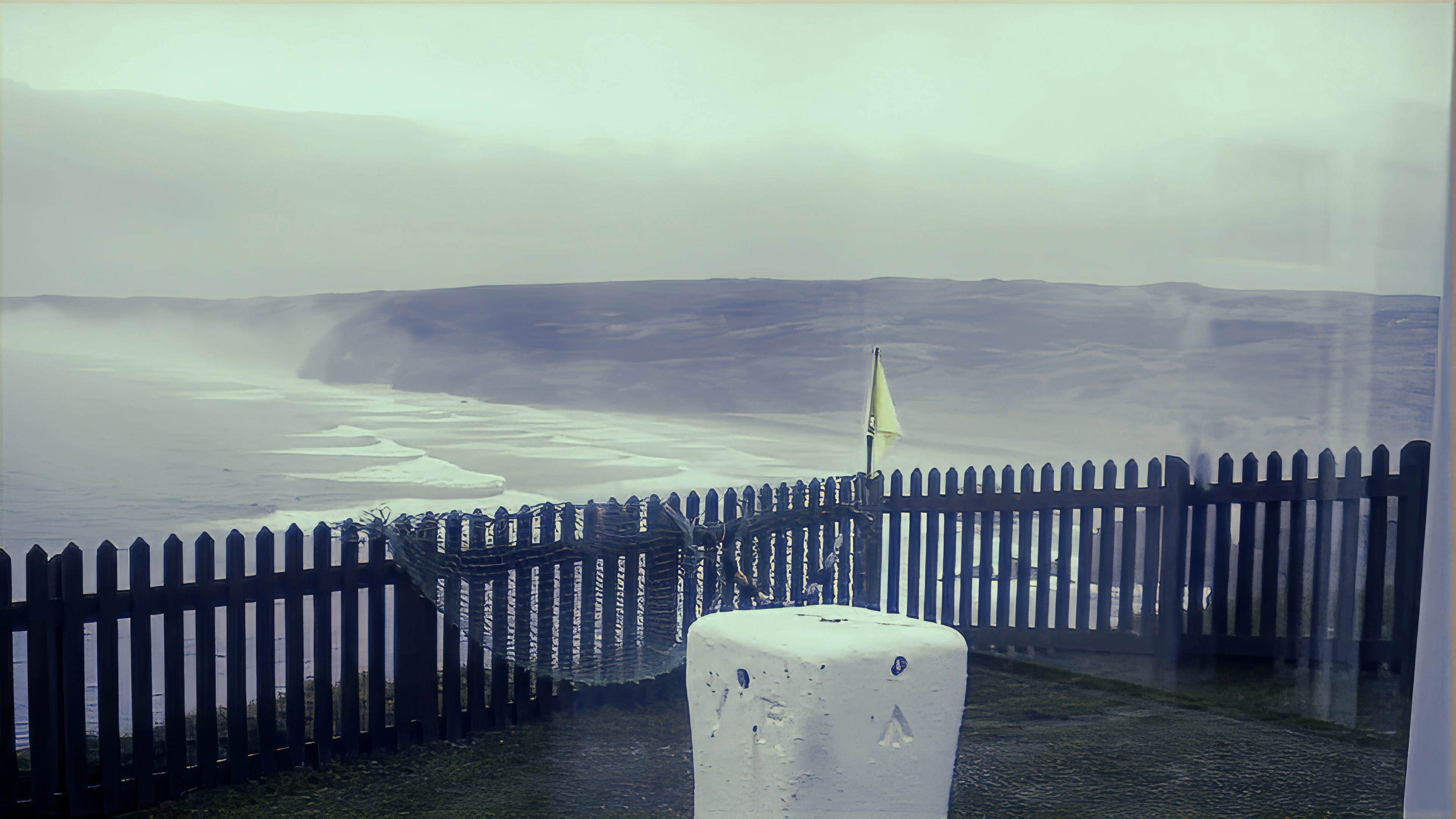 Panoramic views from the dining room, Perranporth Youth Hostel.