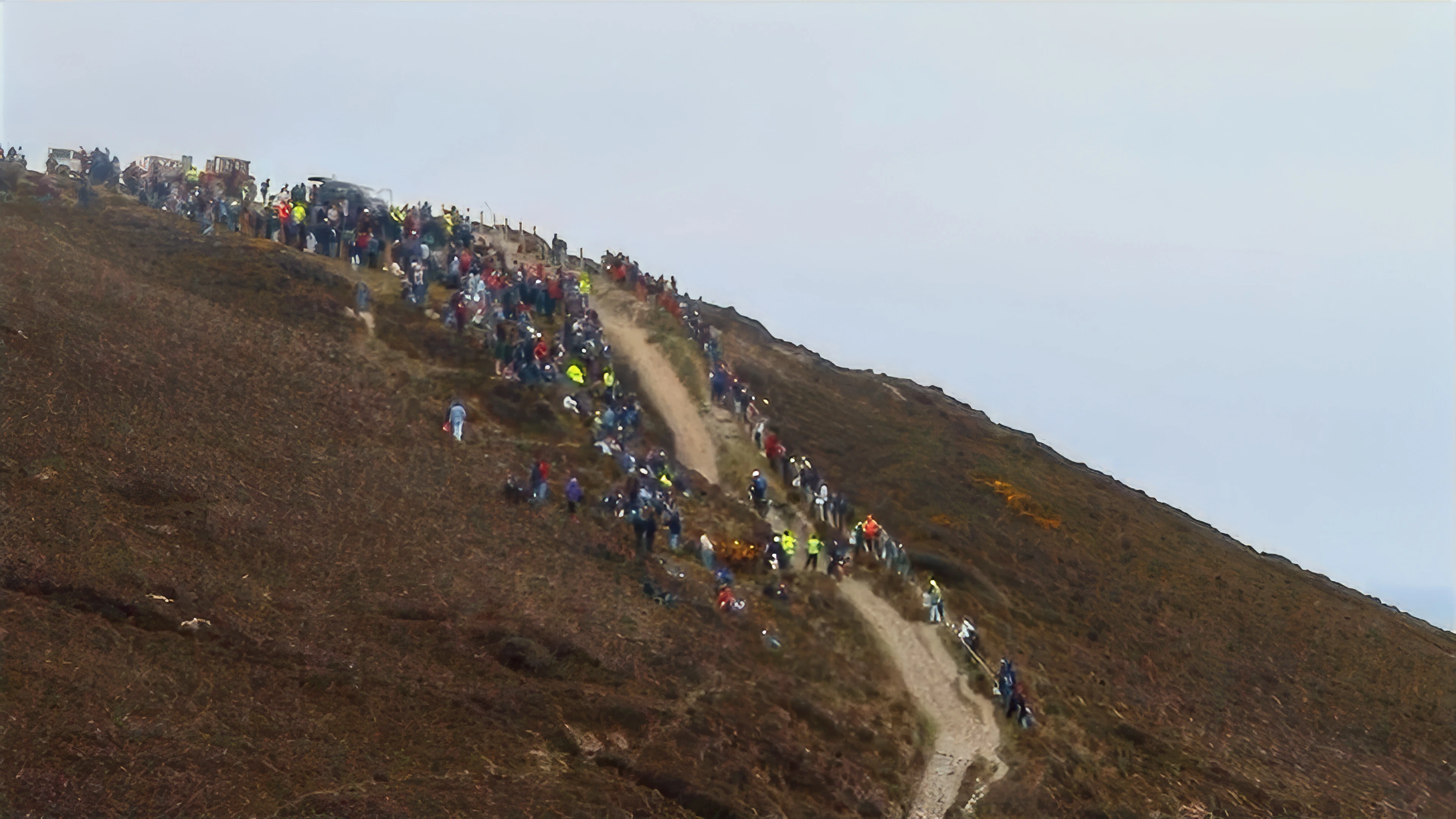 RNLI motorbike scramble at Cross Coombe, St Agnes.