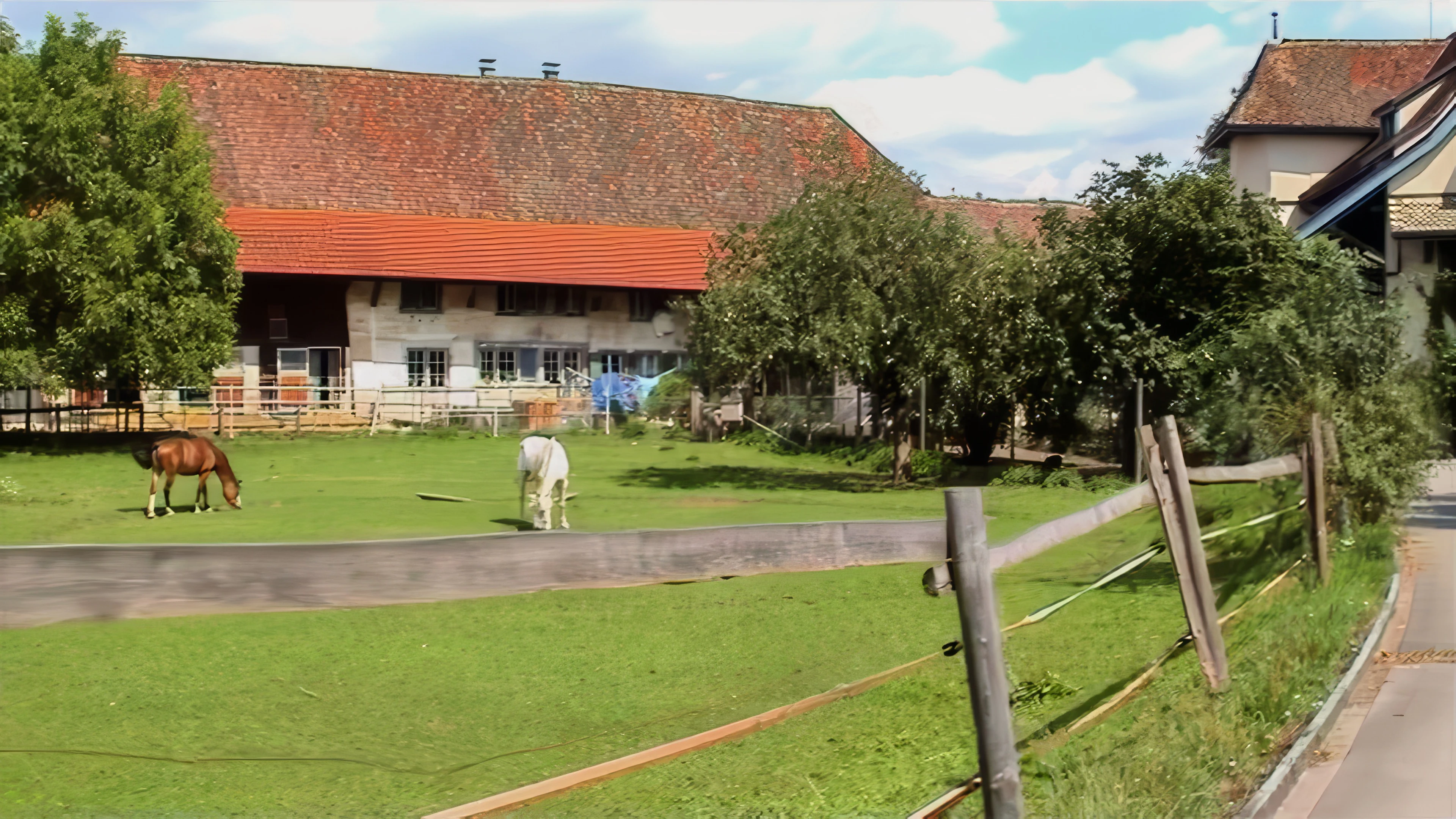 The cycle route runs through the centre of delightful Oetlikon, 13.6 miles in.
