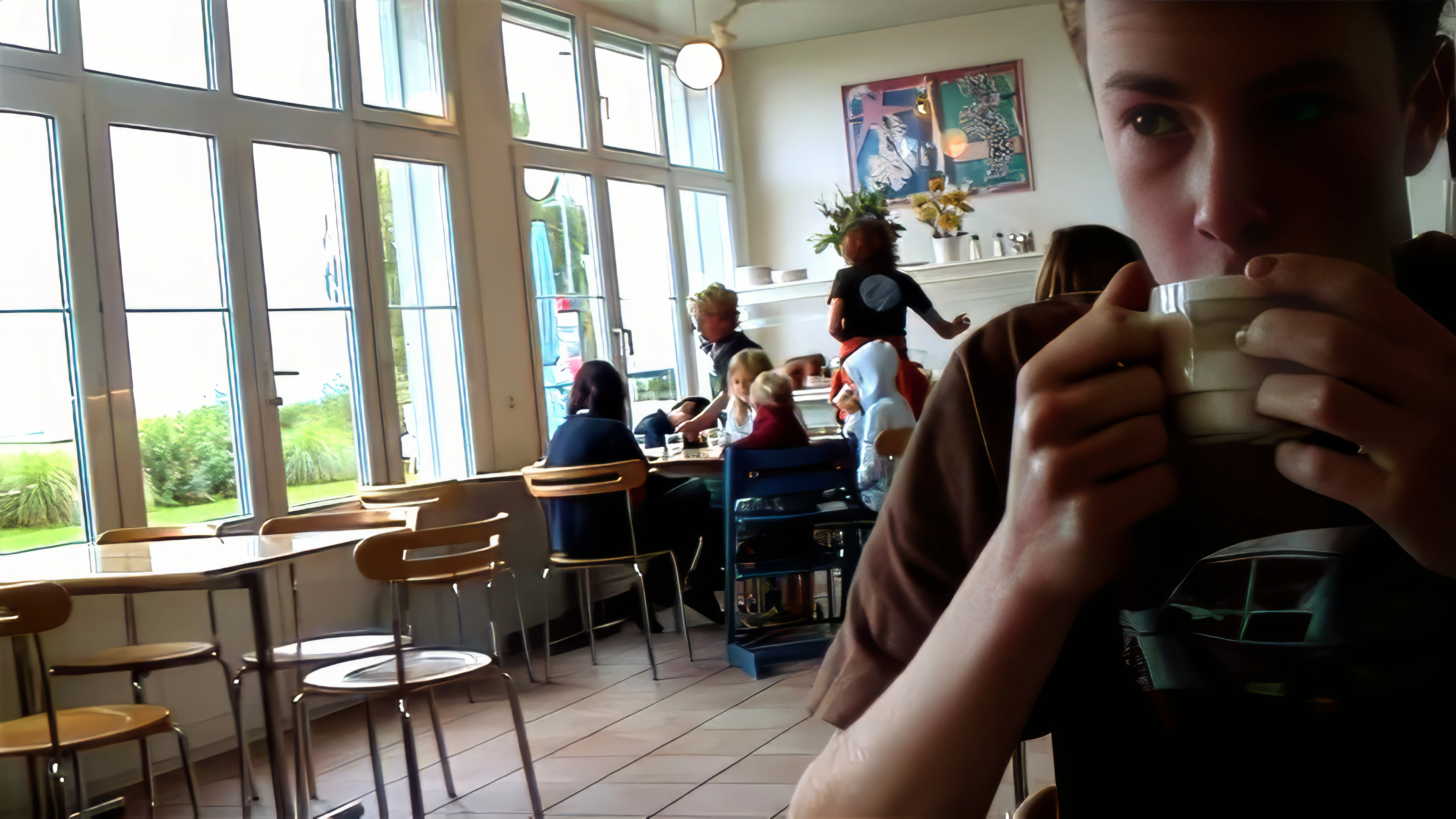 Breakfast at Rorschach See Youth Hostel.