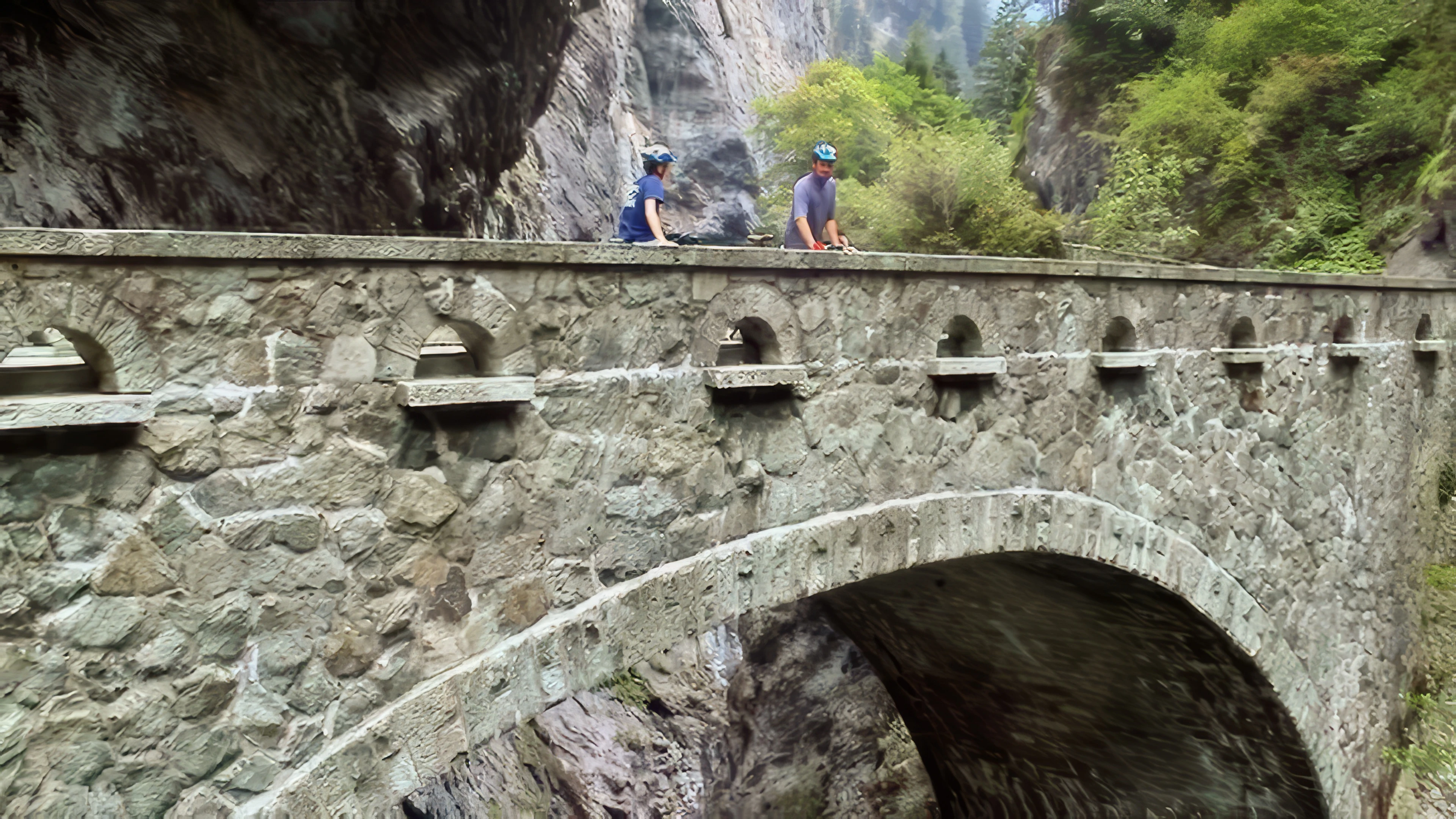 Joe and Tao at Viamala Gorge.