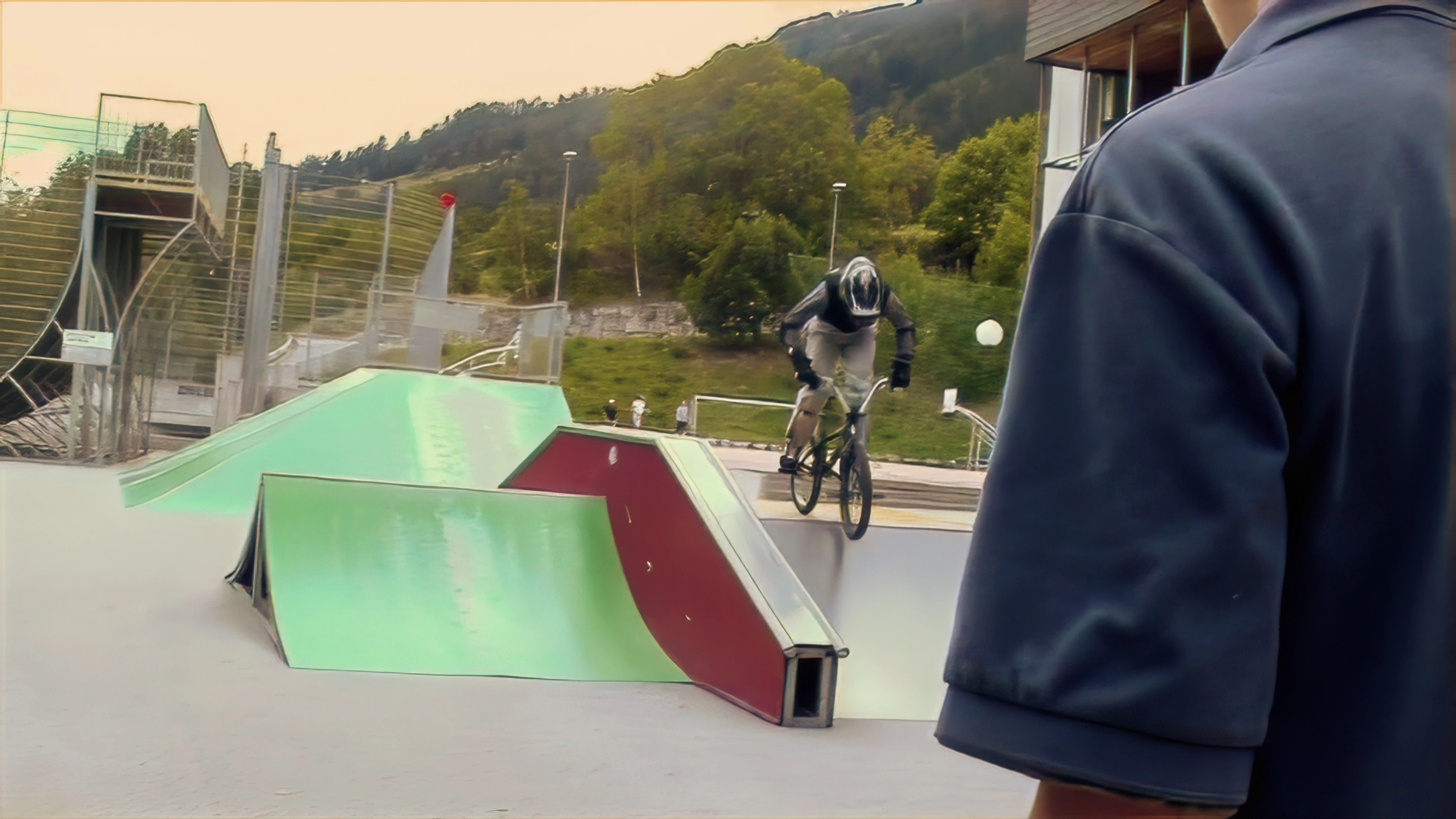 The BMX track at Fiesch Sports Holiday Resort