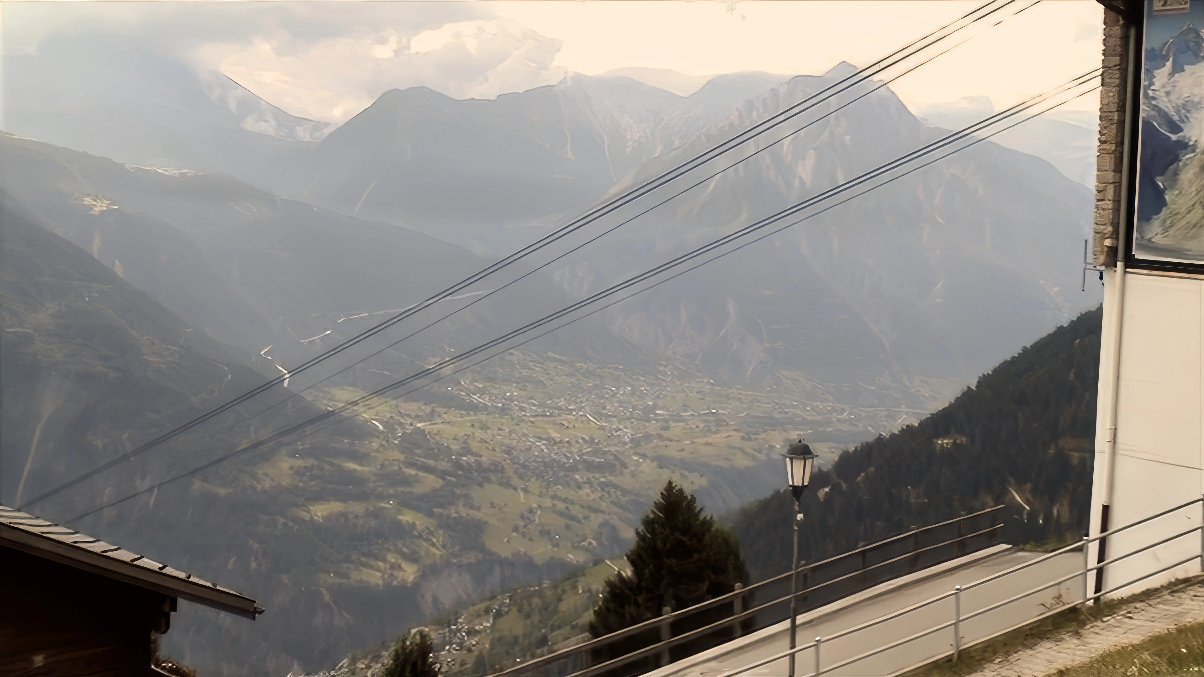 View towards Termen and Ried-Brig from Riederalp.