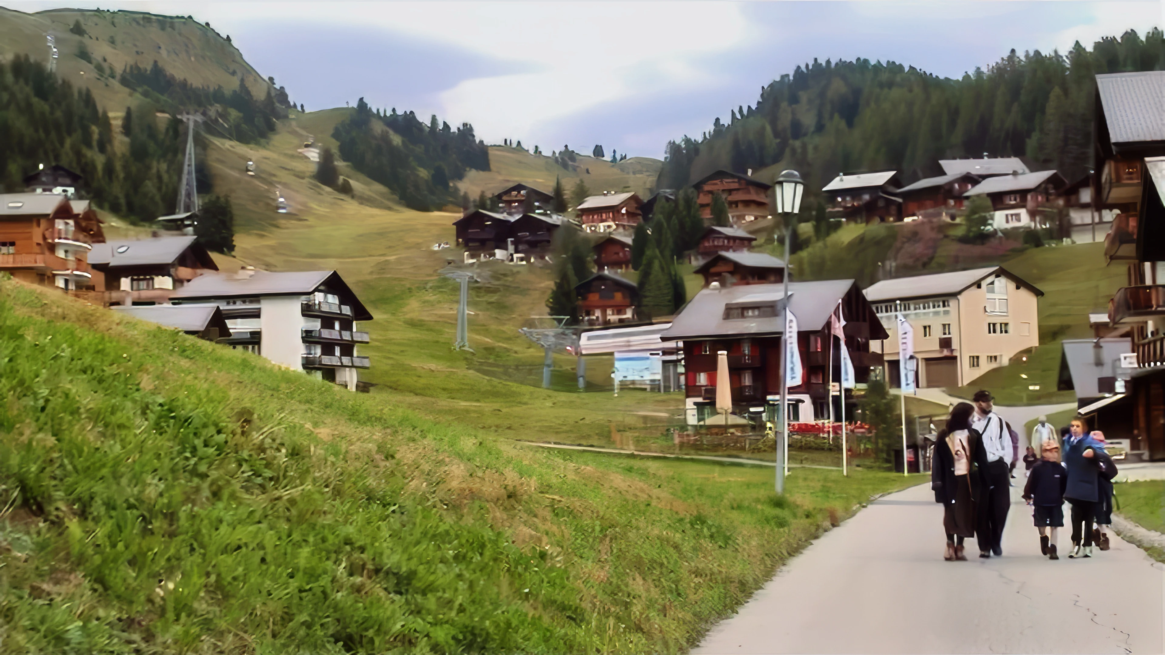 The car-free alpine village of Riederalp.