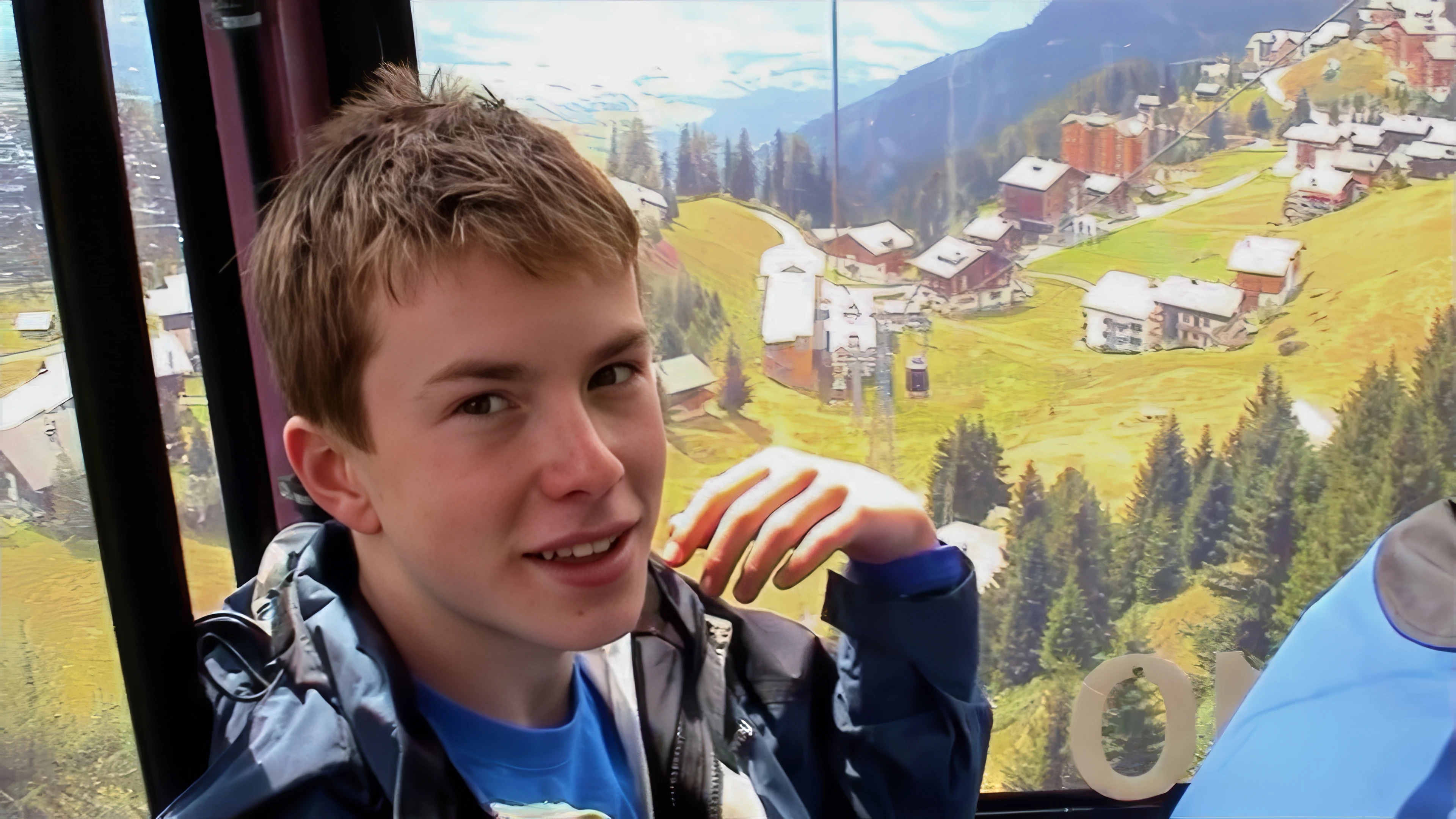 Finally, the operator’s fed; now we endure Joe’s accent-of-the-moment on the descent to Riederalp.
