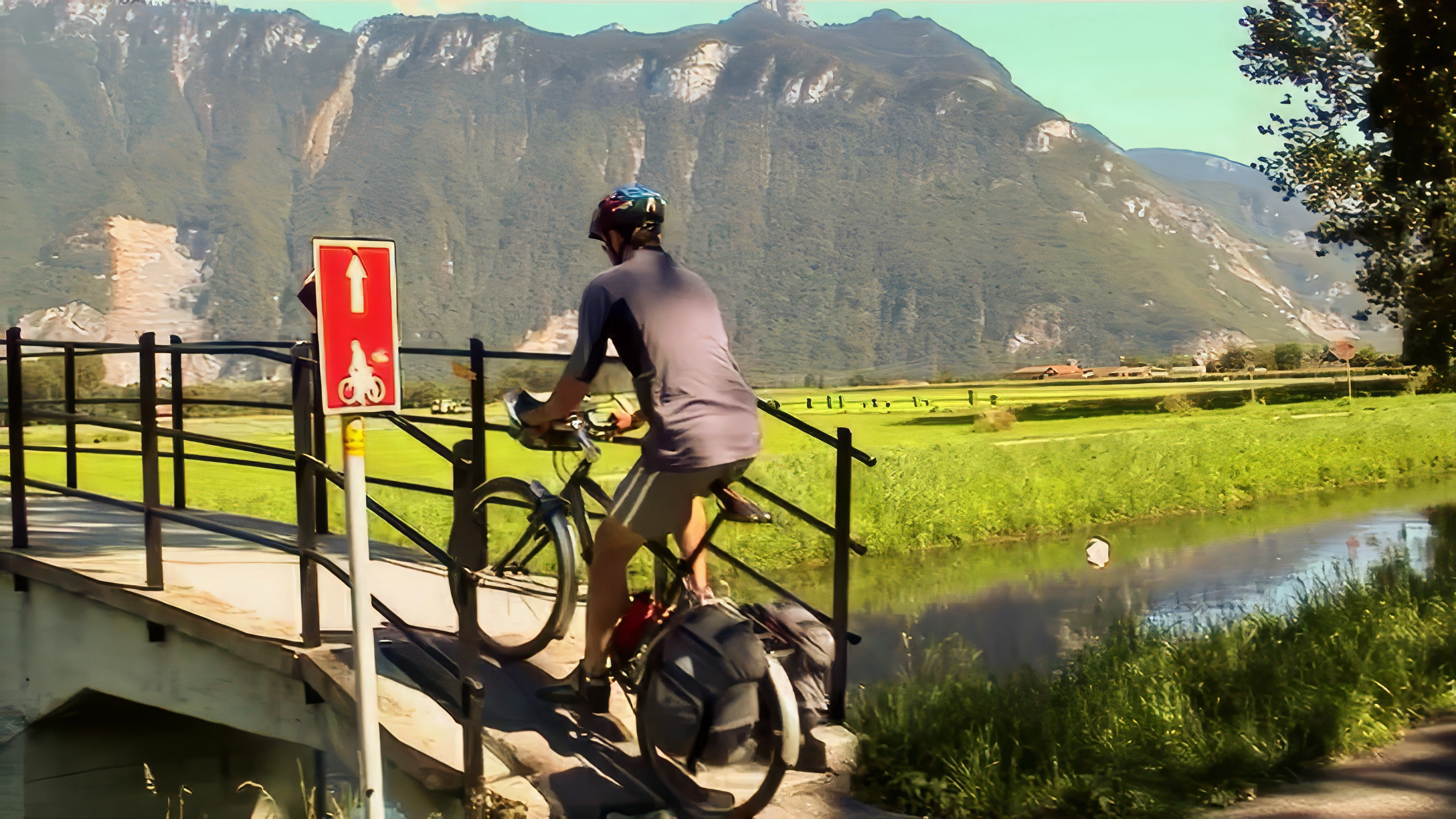 Crossing the Grand Canal between Port-Valais and Villeneuve, 42.5 miles in.