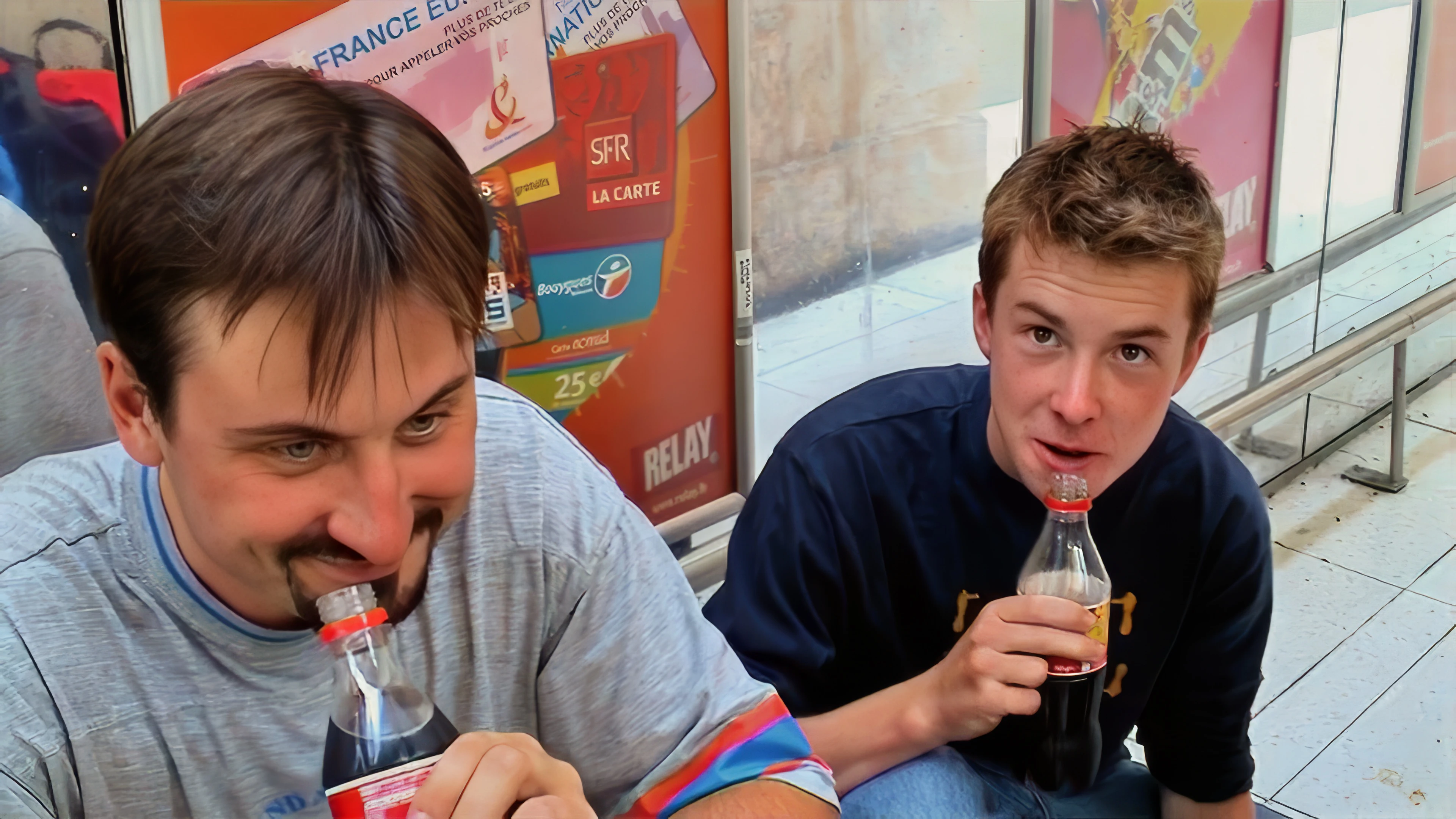 Lunch at Gare du Nord, Paris, before the Eurostar scramble.