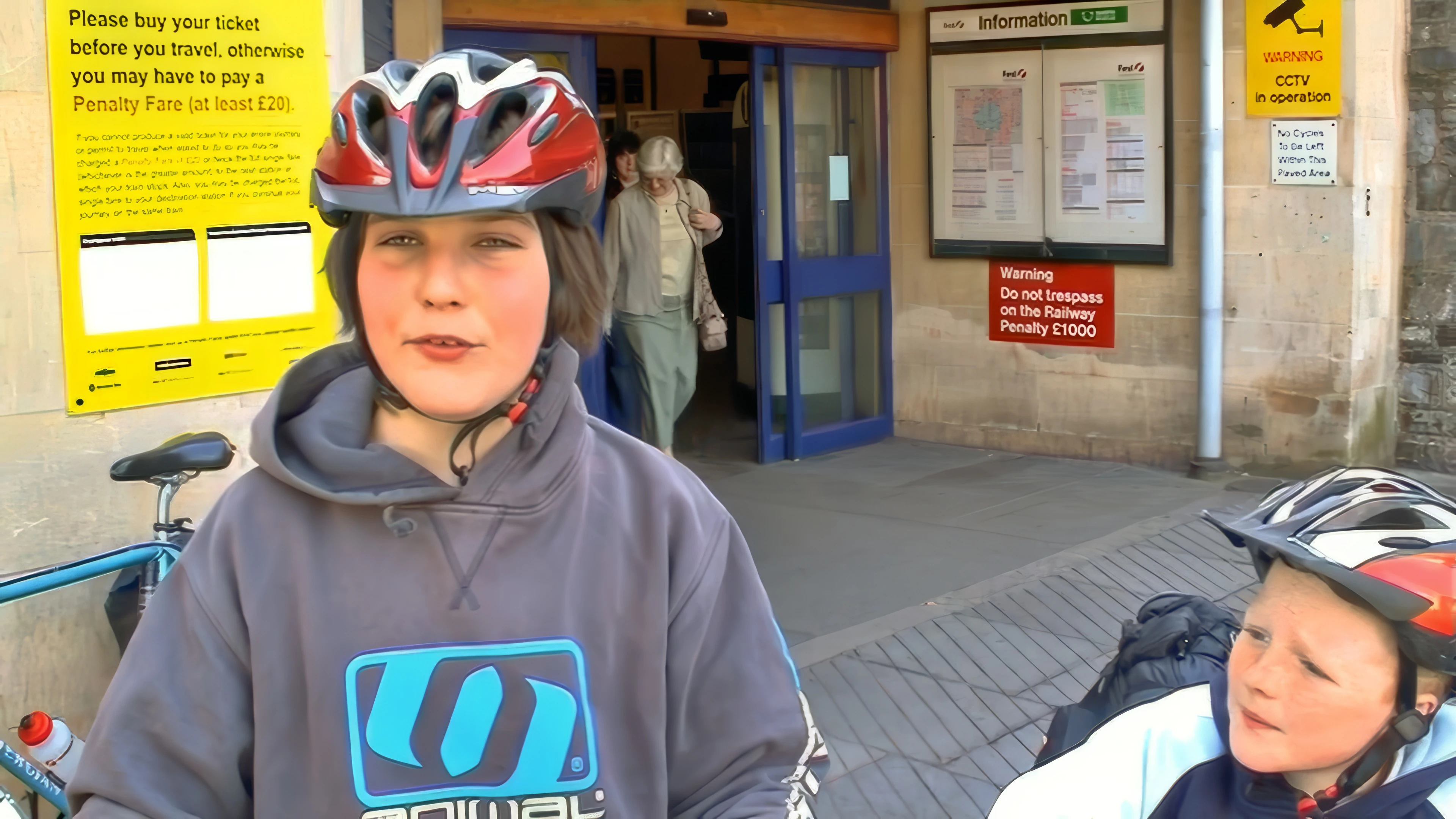 Gearing up to leave Taunton station.