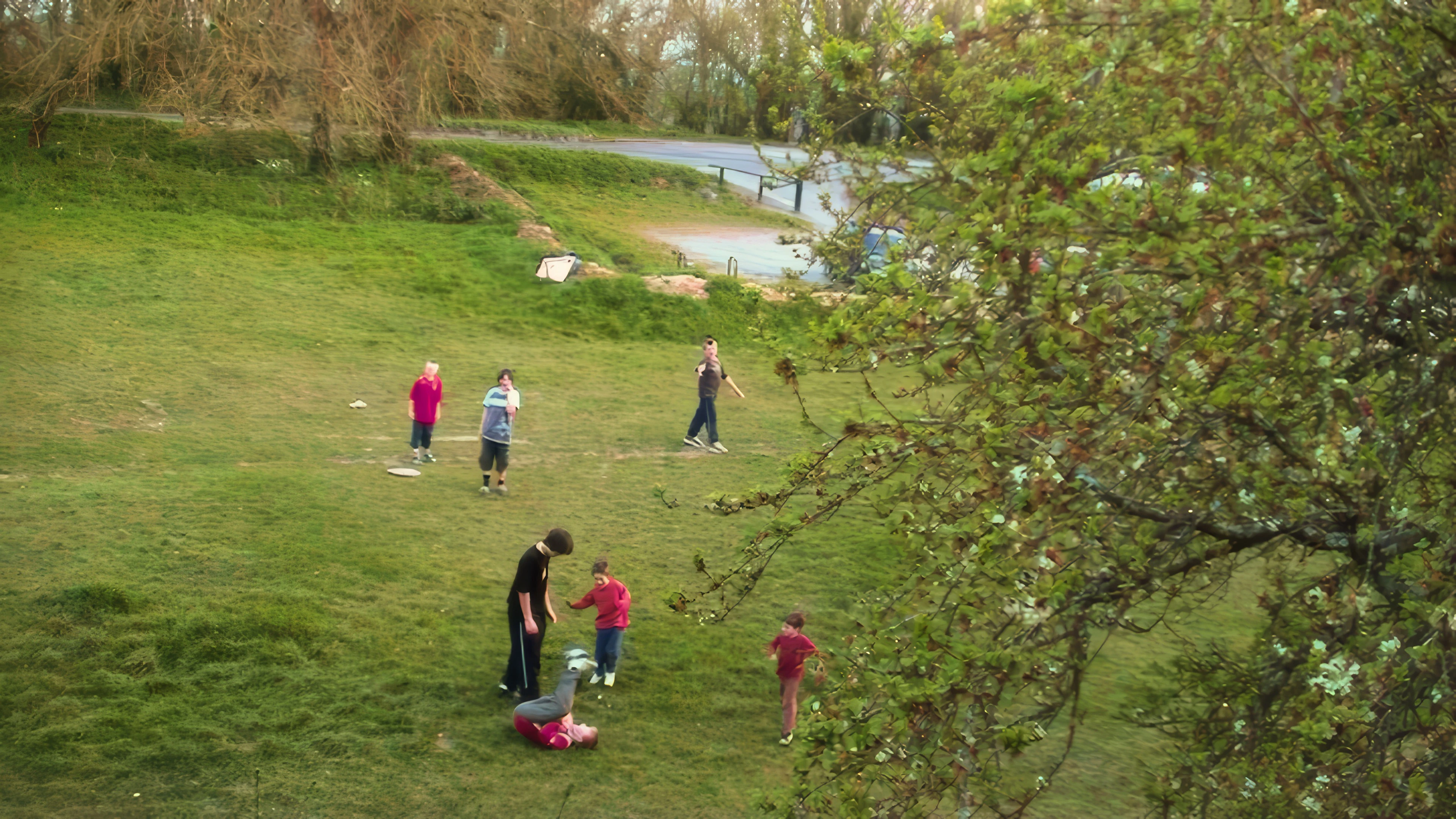 A kickabout with other guests at Street Youth Hostel.