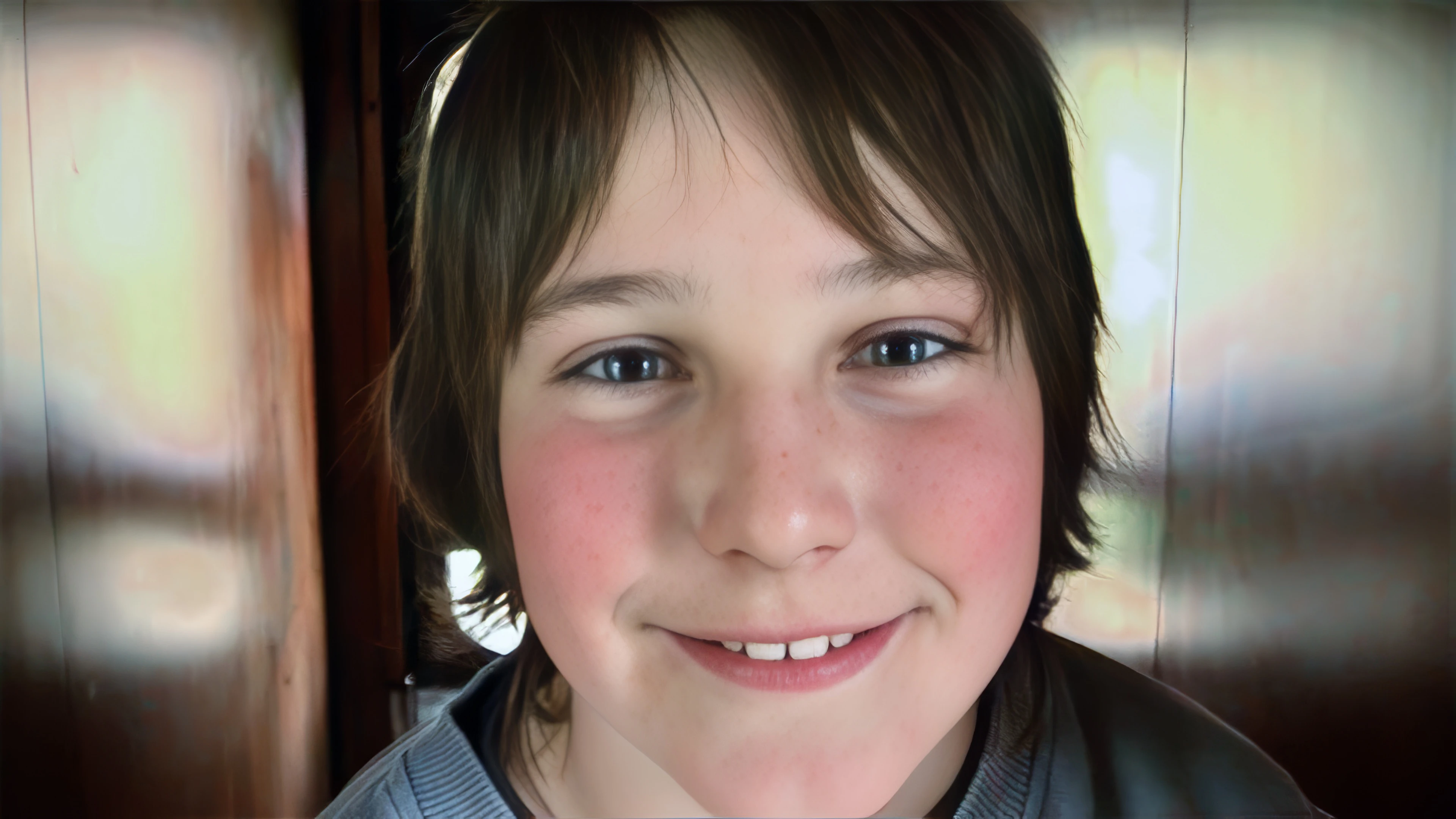 Zac says the smoke smells like gunpowder, on the 12:48 steam train from Watchet to Bishops Lydeard.