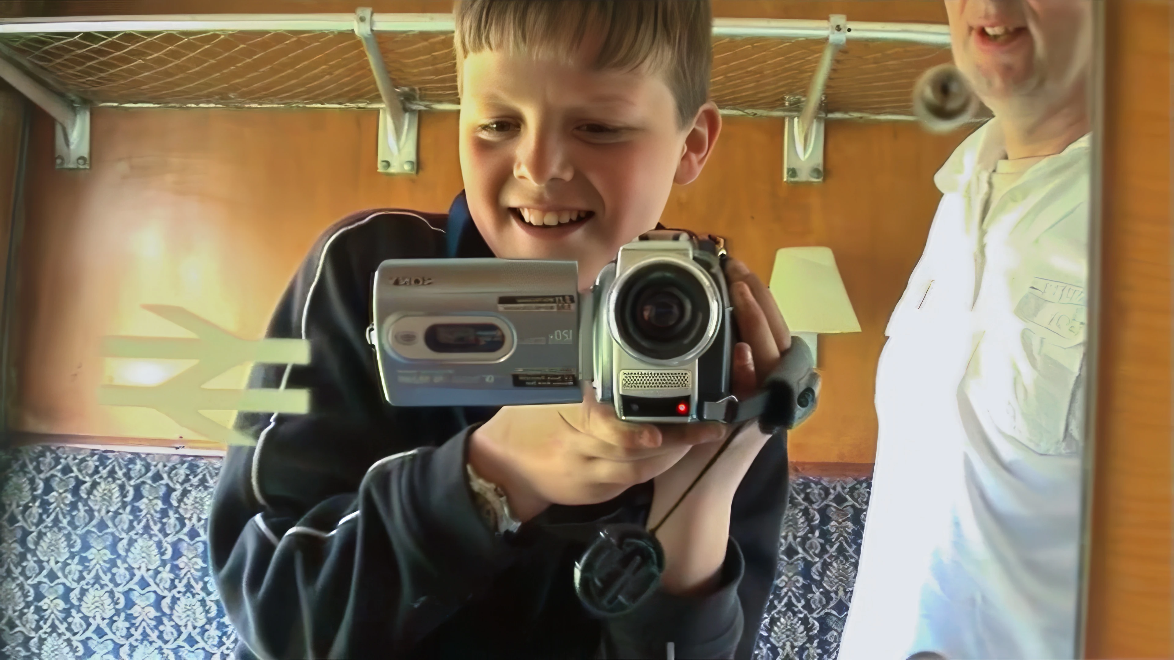 Ash tries his hand at recording on the steam train from Watchet to Bishops Lydeard.