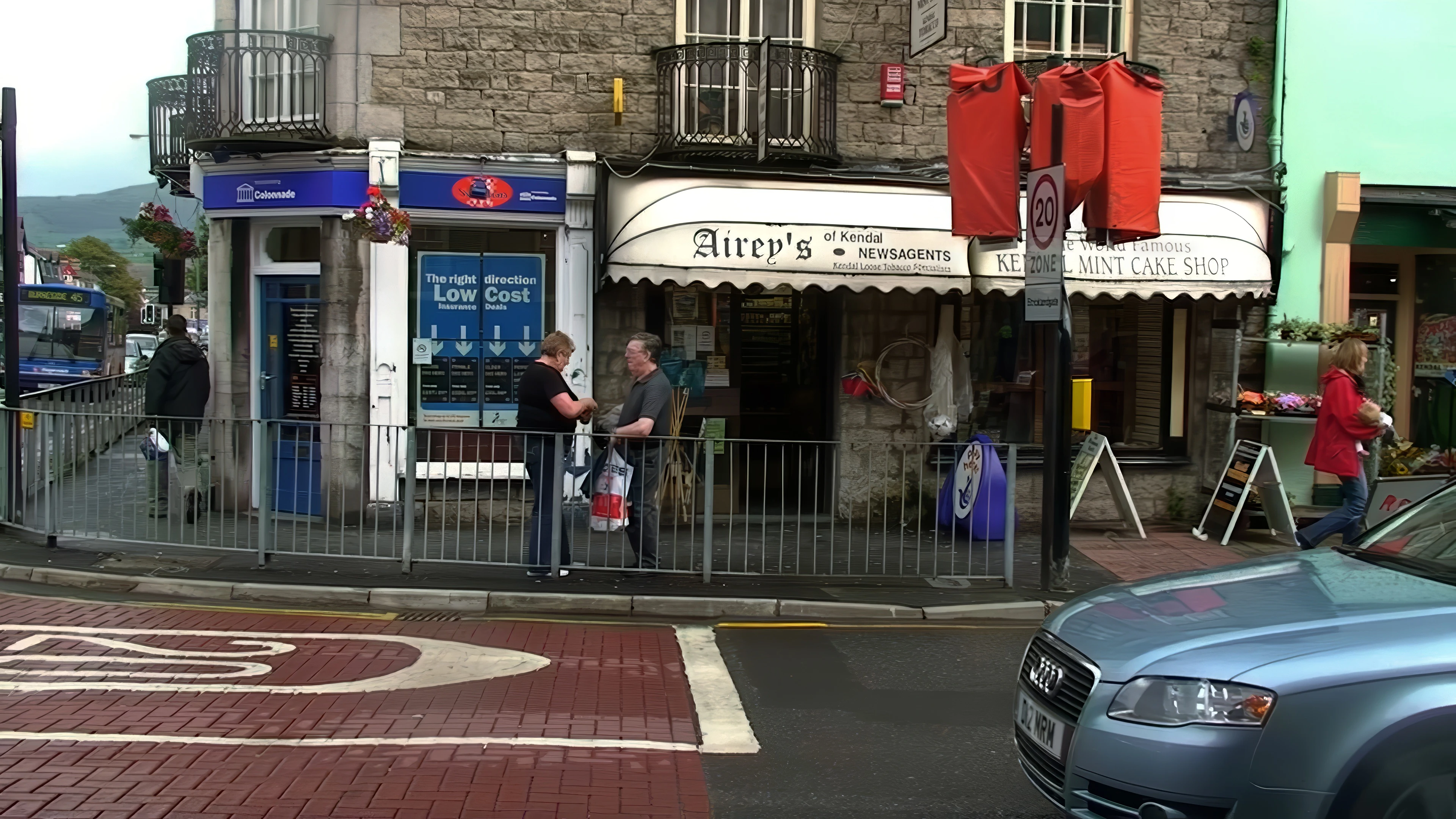 Stricklandgate shop, Kendal, after bulk-buying a vast quantity of Kendal Mint Cake.