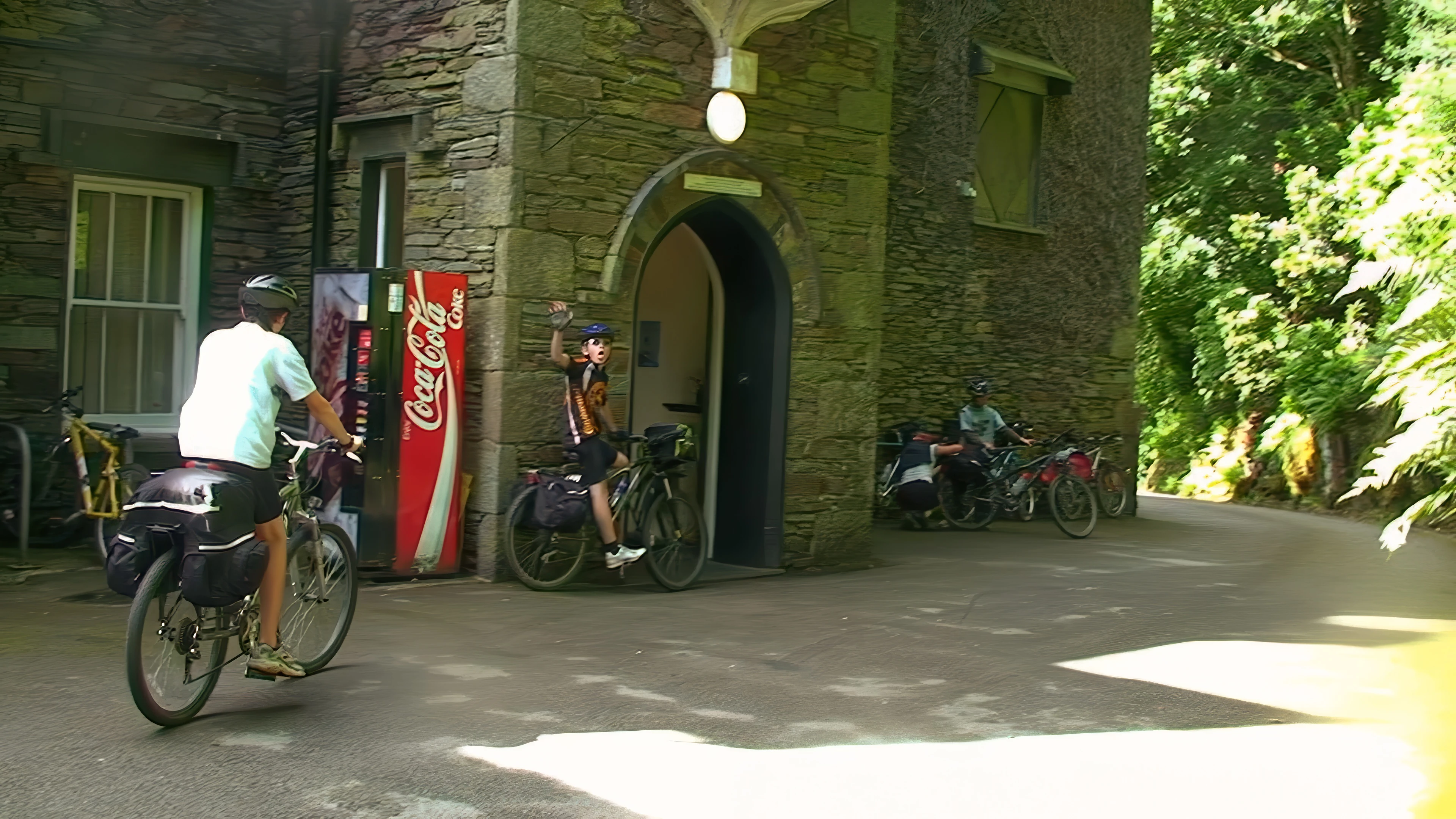 Preparing to leave Grasmere youth hostel.