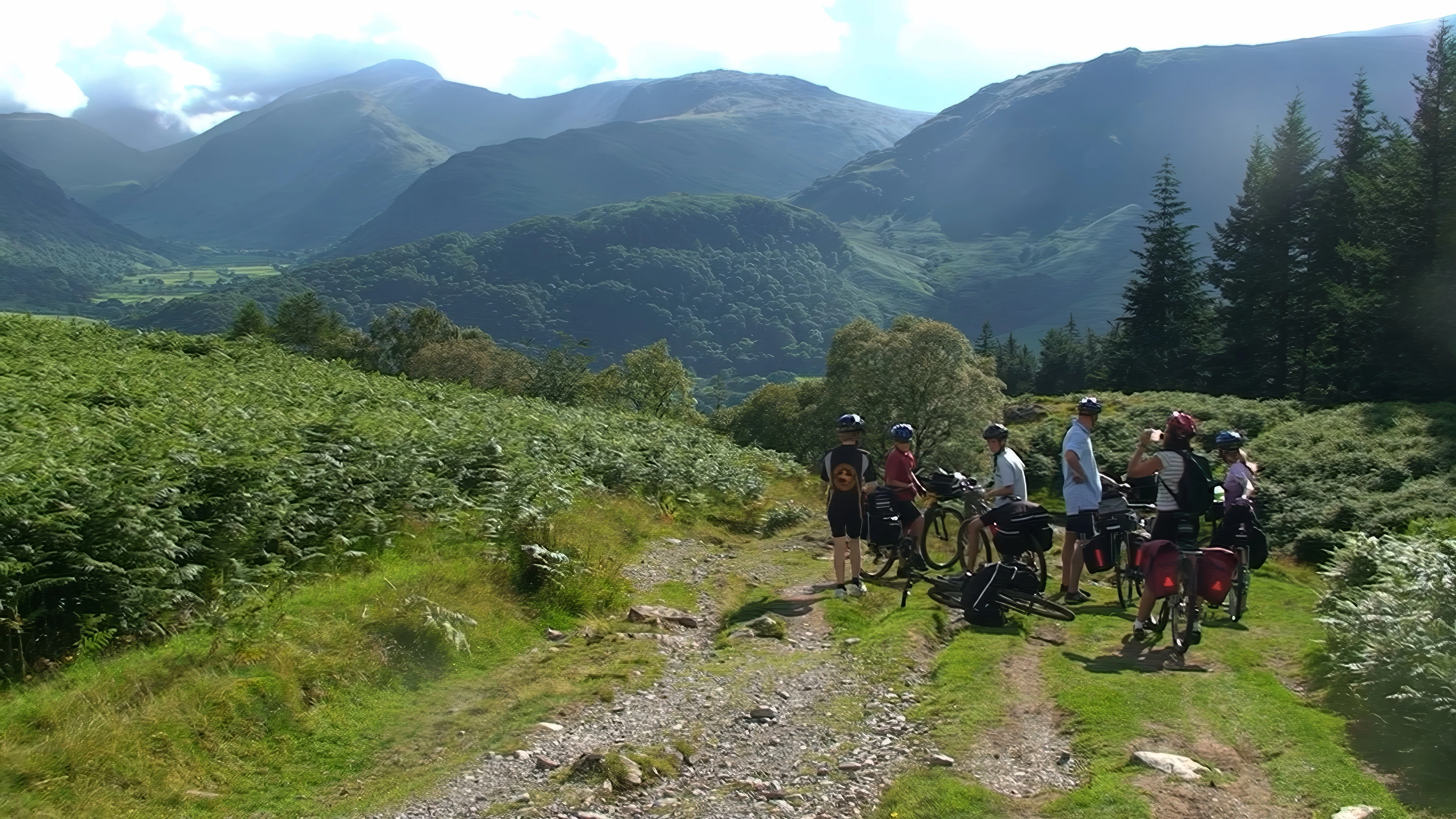 The track continues downhill towards Borrowdale.