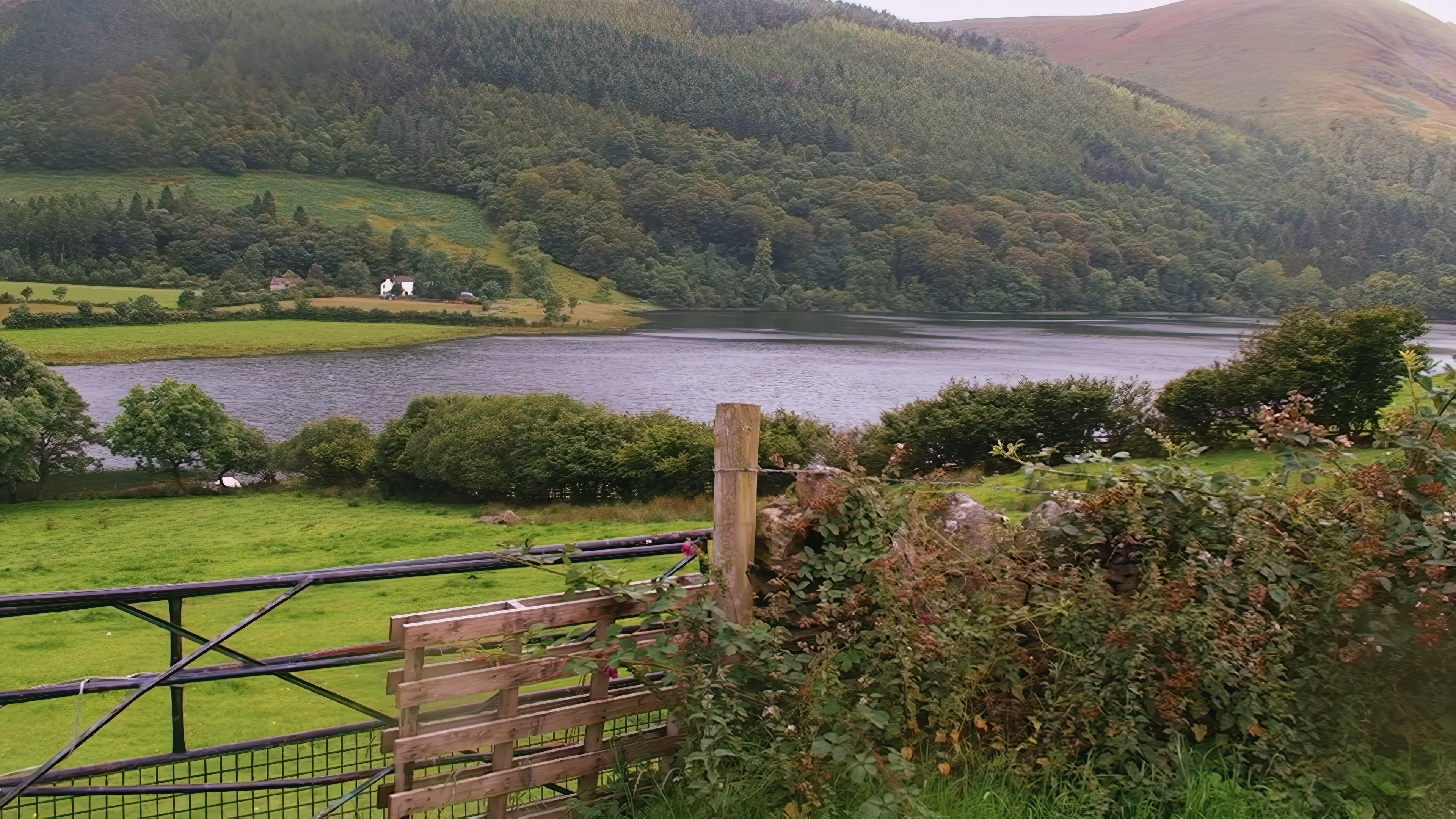 Loweswater from High Thrushbank Farm, 5.4 miles from the hostel.