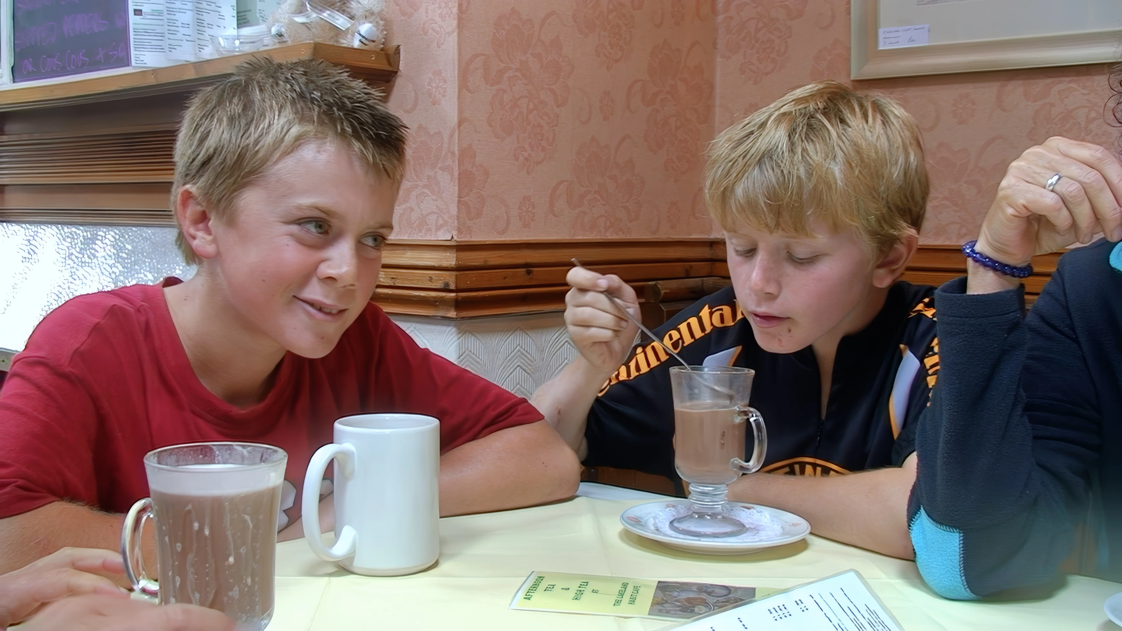 Very welcome hot drinks at Gosforth’s Lakeland Habit Café.