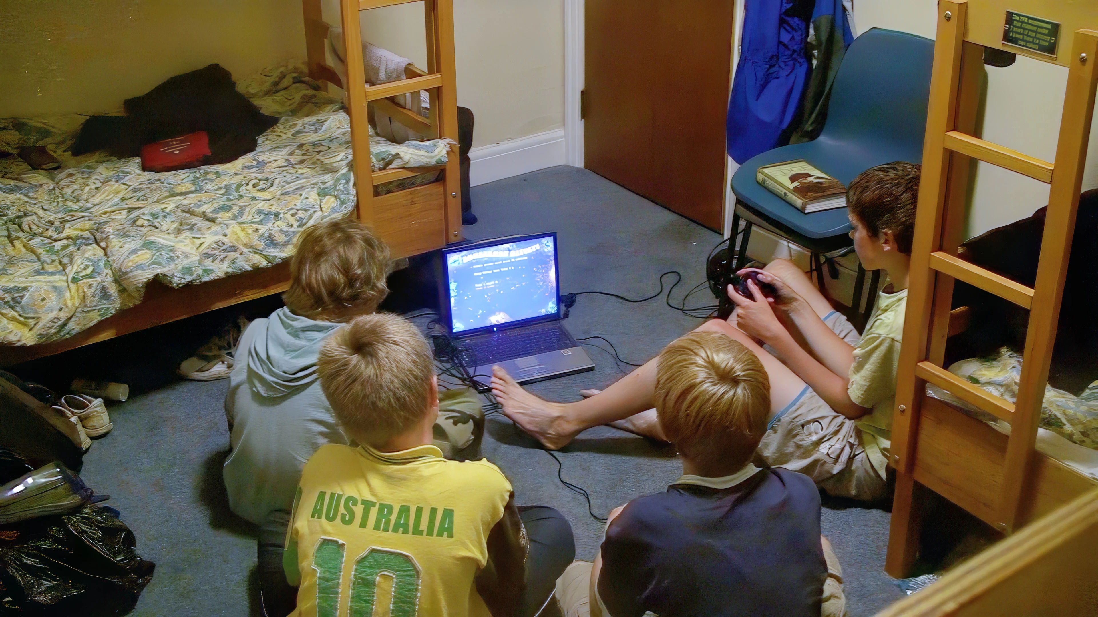 Atomic Bomberman in our dorm at Elterwater Youth Hostel this evening.