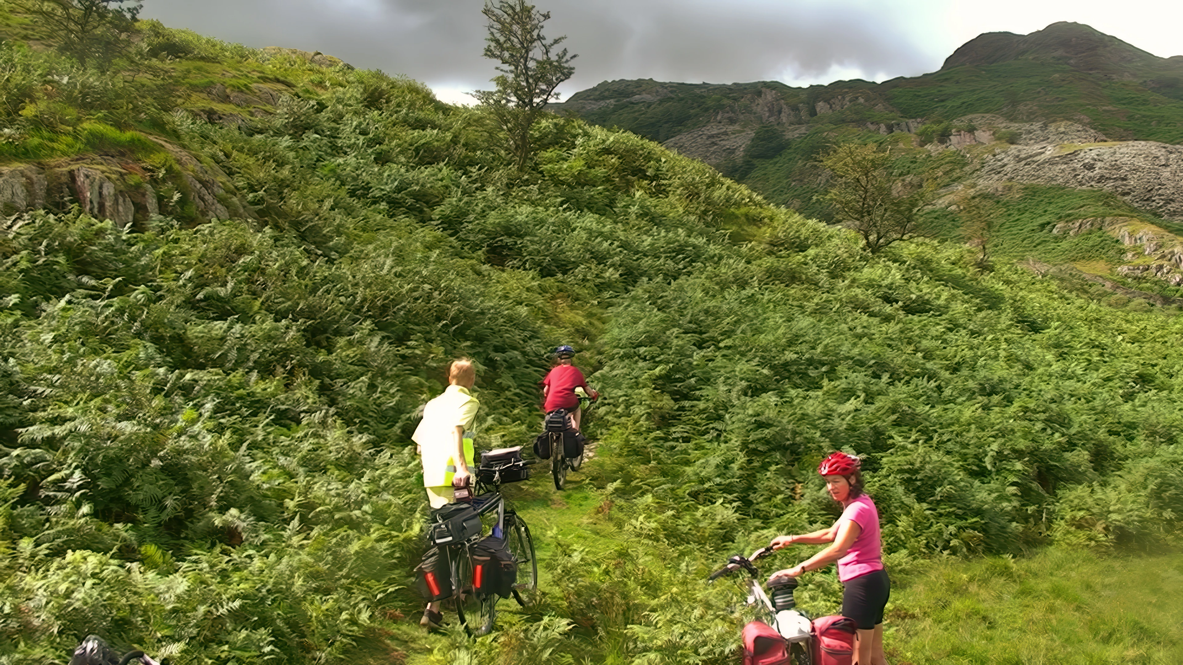 On the challenging footpath from Slater's Bridge, nearing High Tilberthwaite.