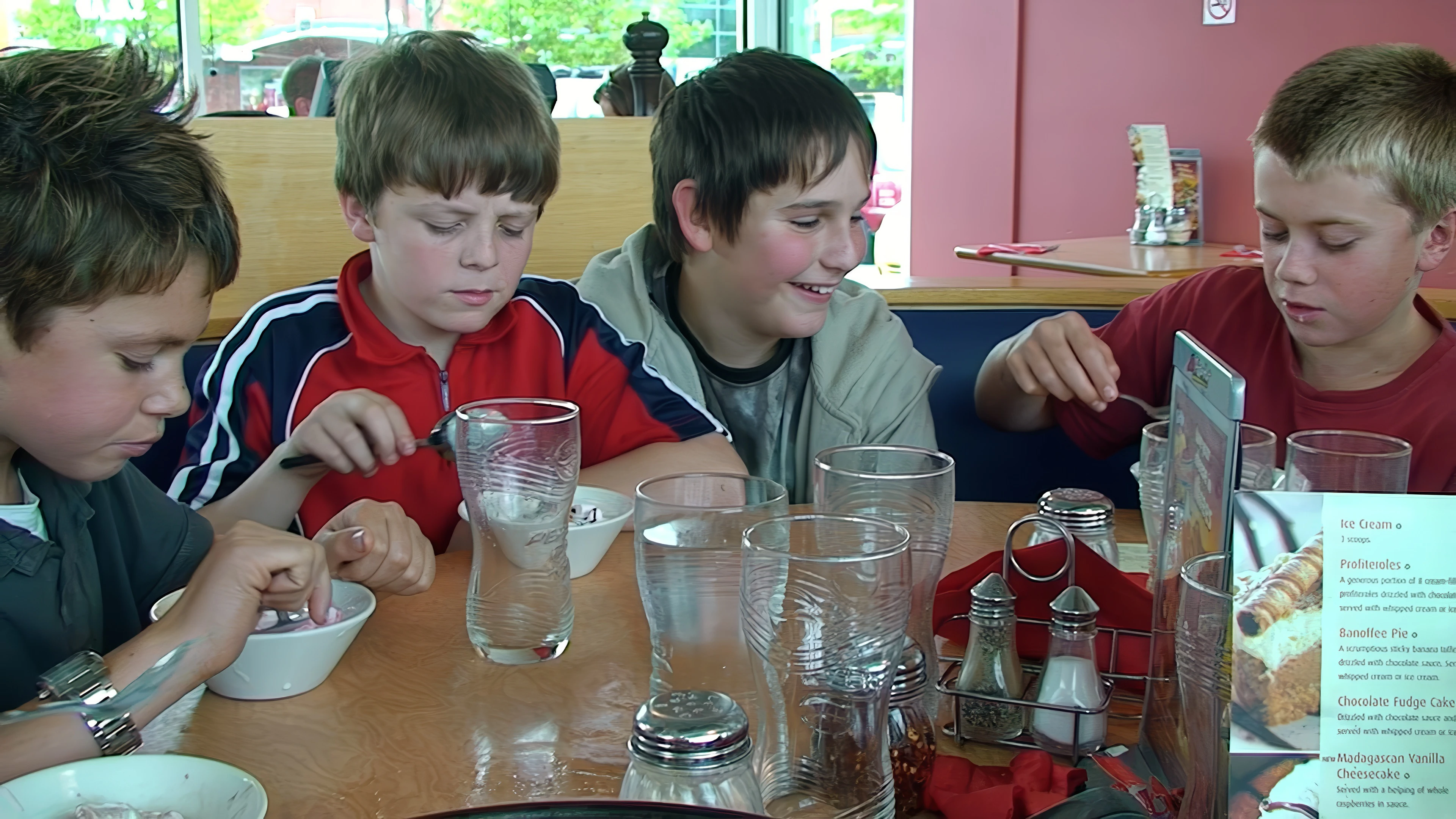 Dessert time at Pizza Hut, Exeter.