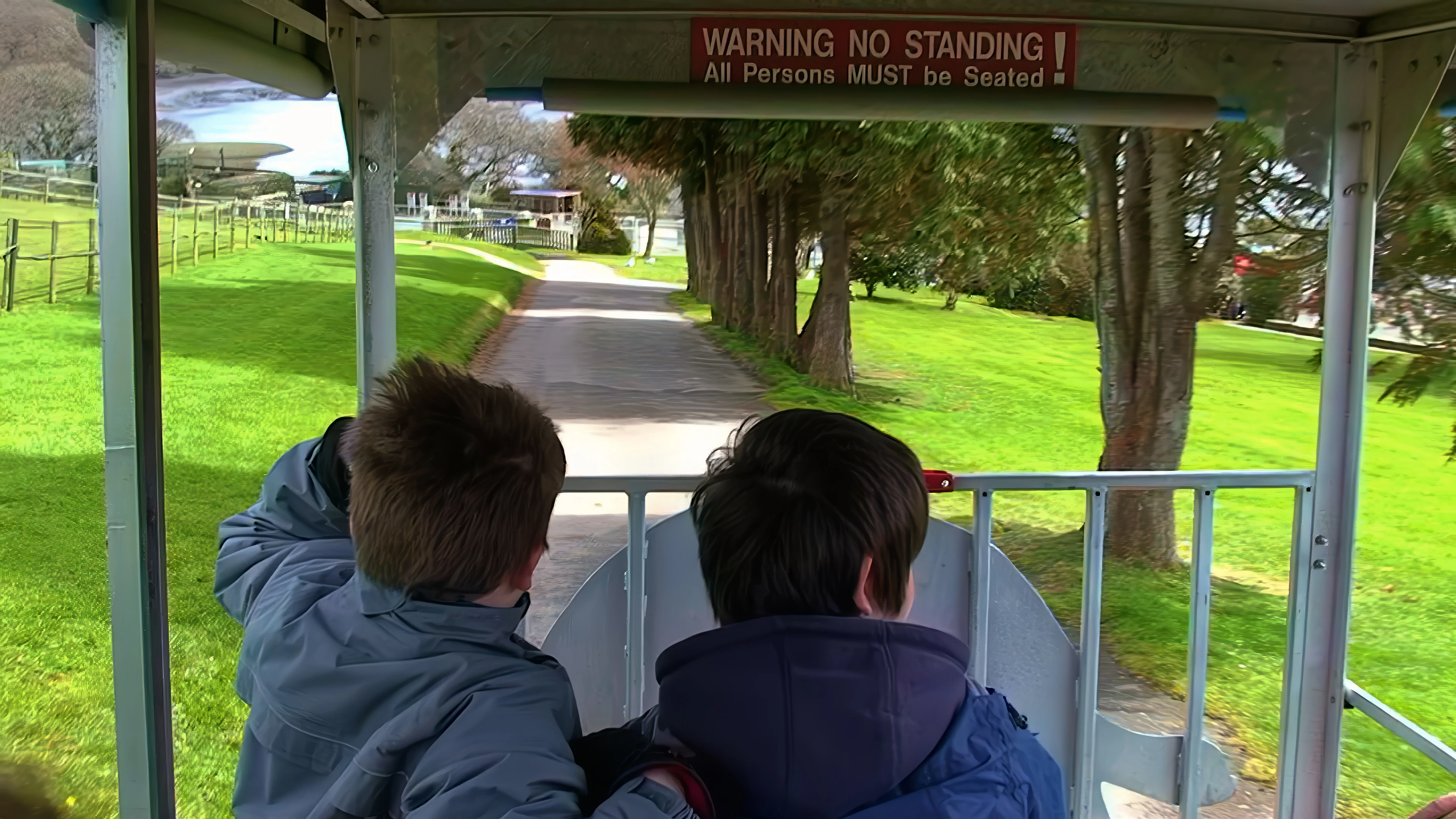 The road train trundles us back to the sanctuary entrance.
