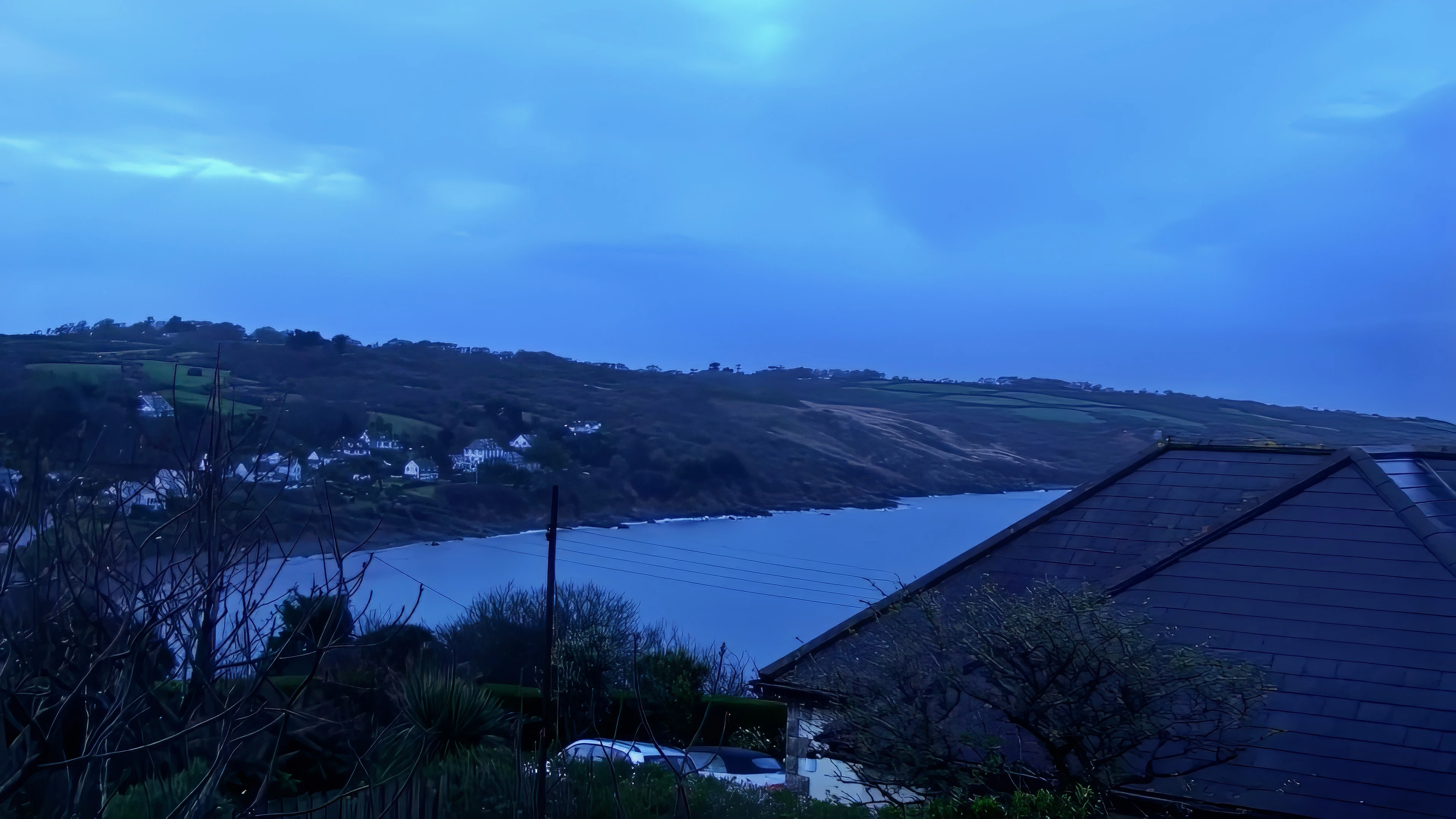 Sea views even from the washrooms at Coverack Youth Hostel.