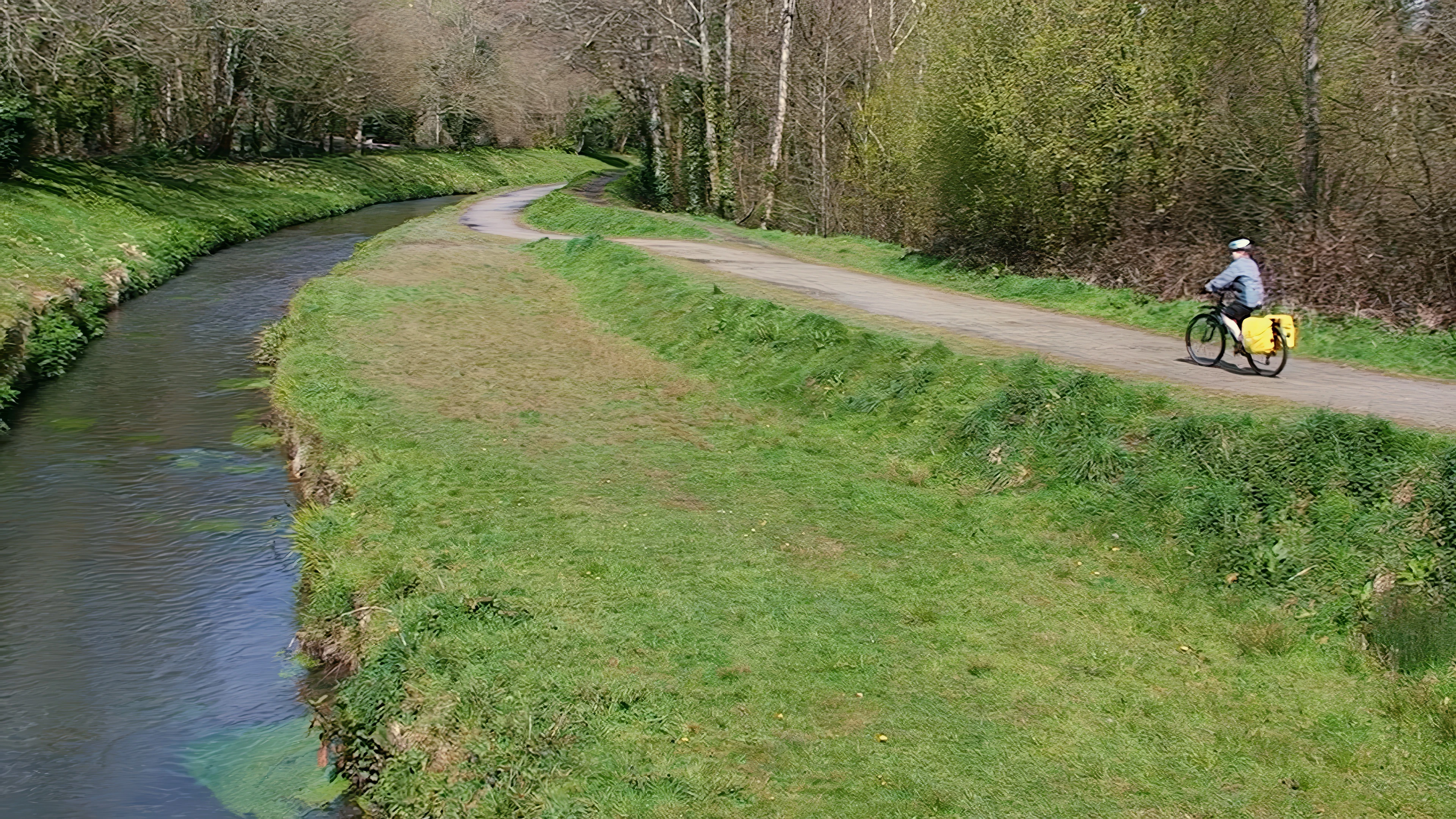 Cycle path at Nansladron, 7.0 miles into the ride.