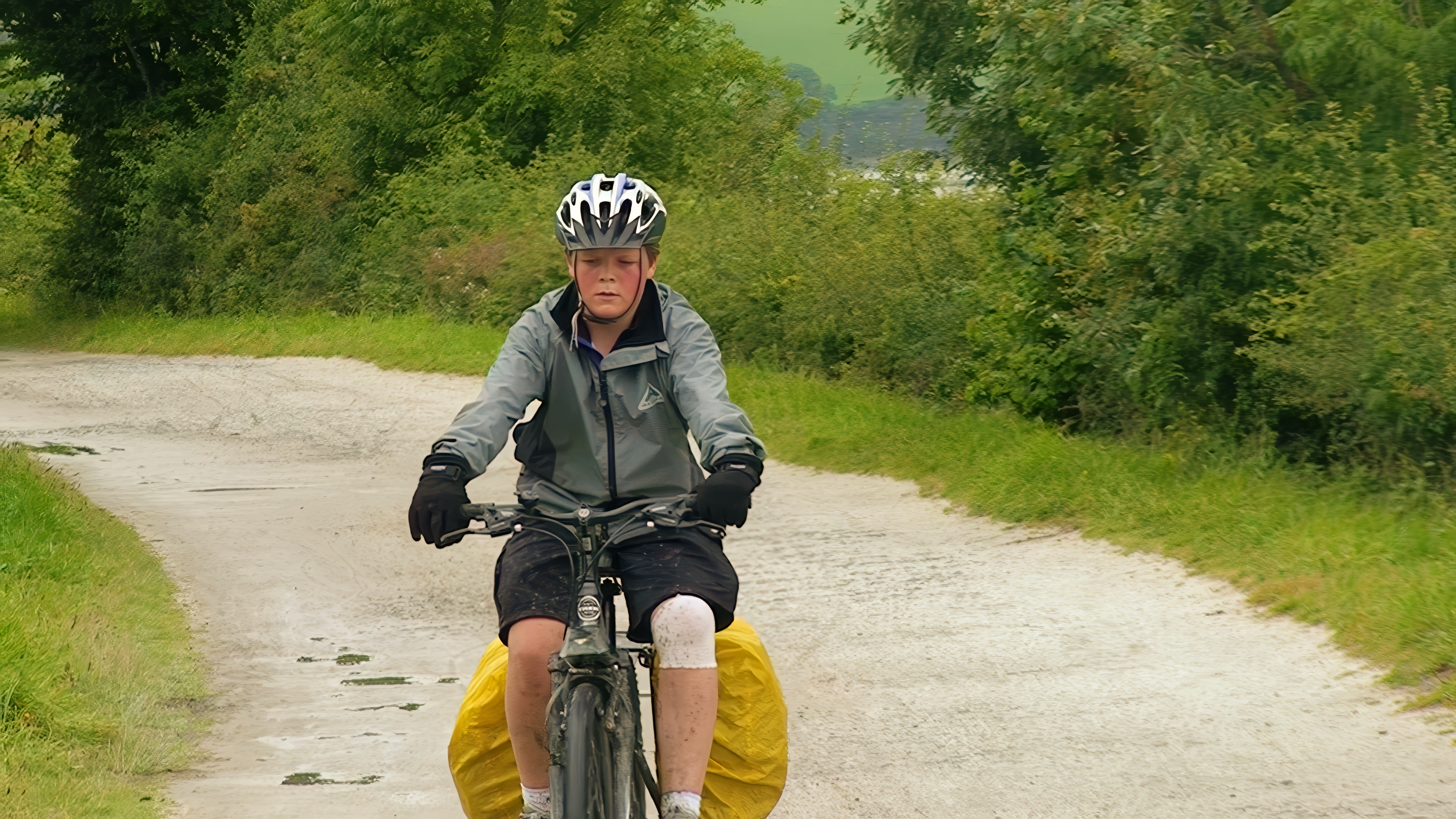 Ash on the Camel Trail between Wadebridge and Padstow, 7.6 miles in.