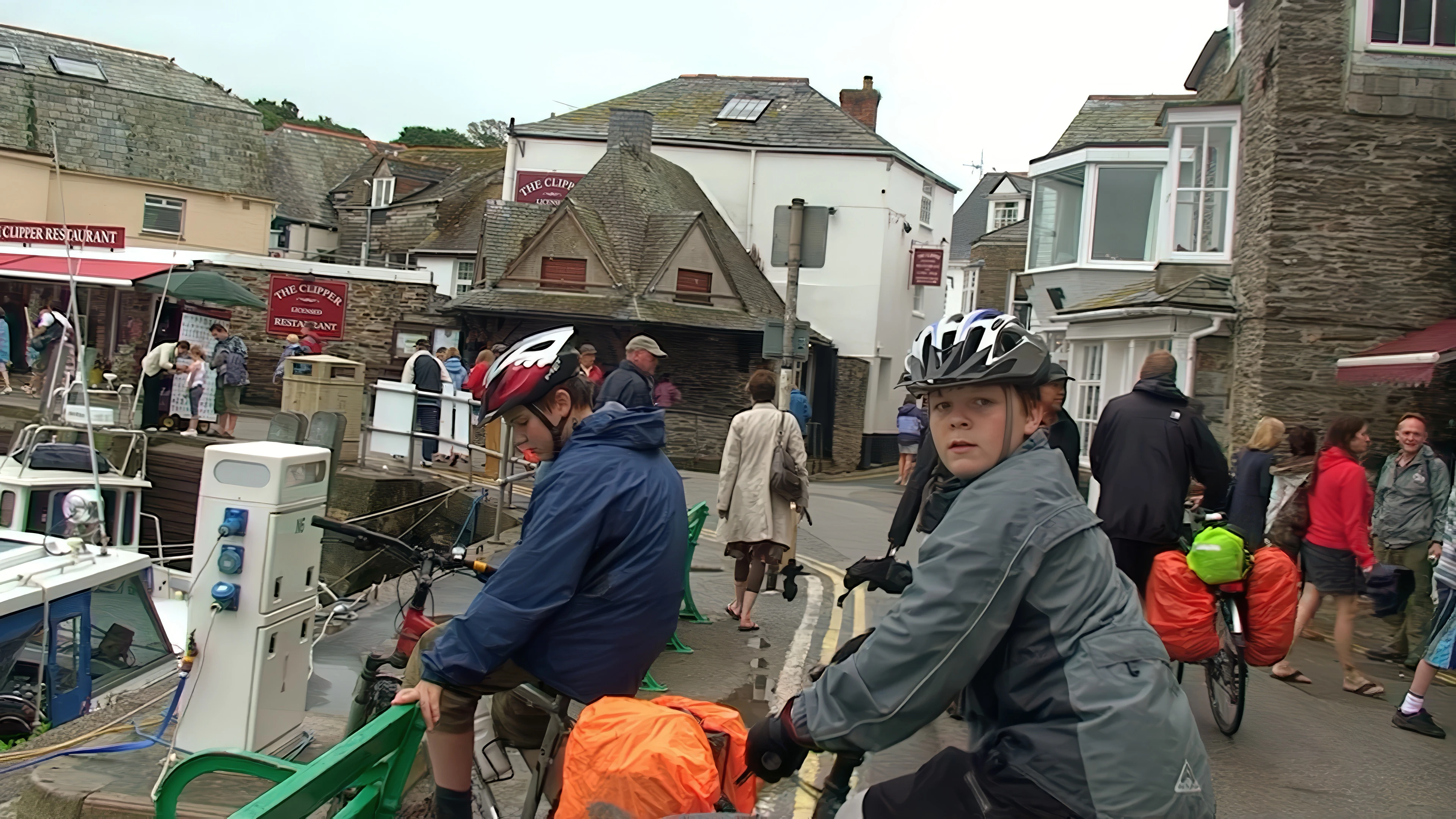 Preparing to leave Padstow after our speedboat dash.