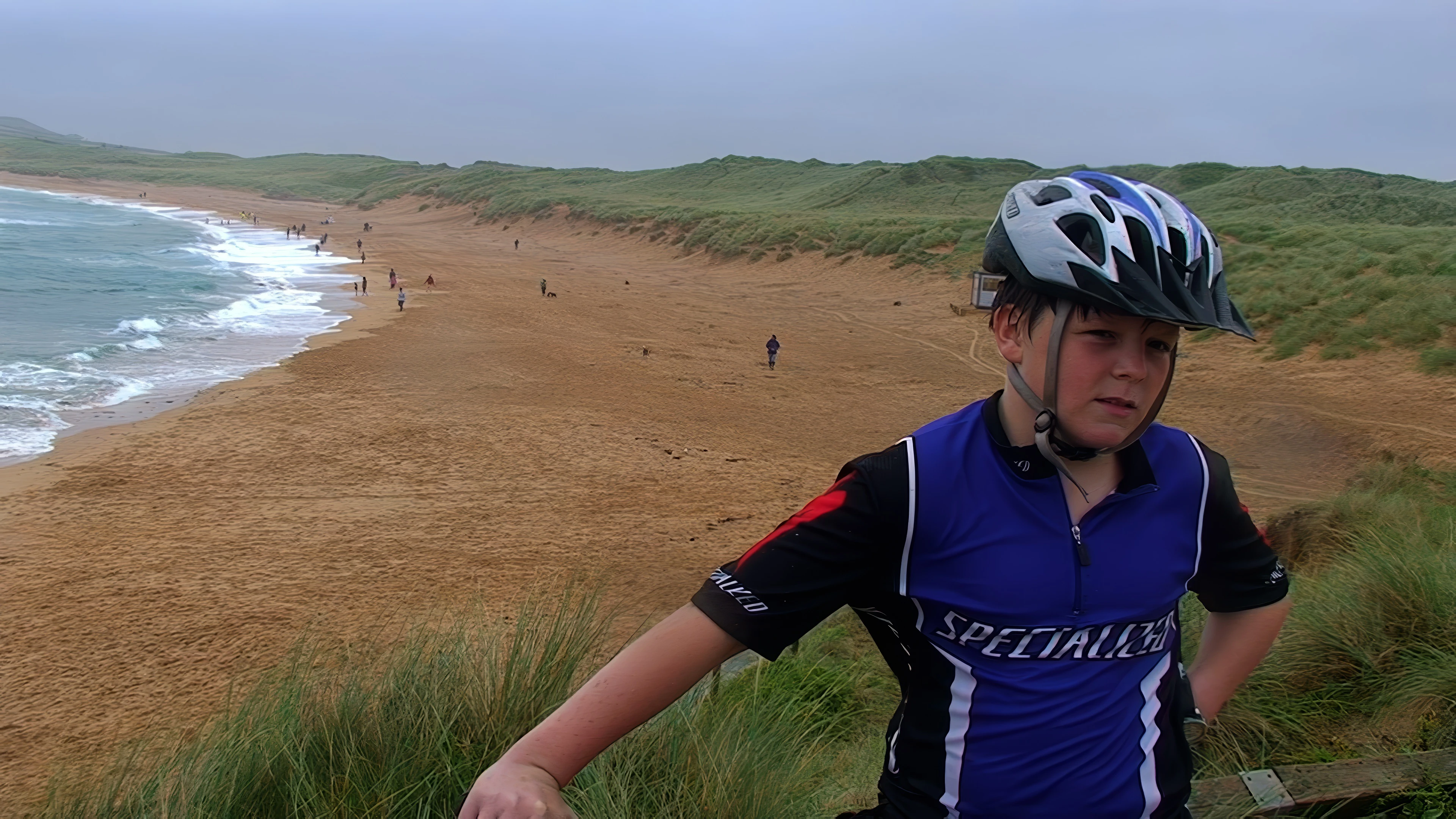 Ash at Constantine Bay, just a few hundred metres from the hostel.