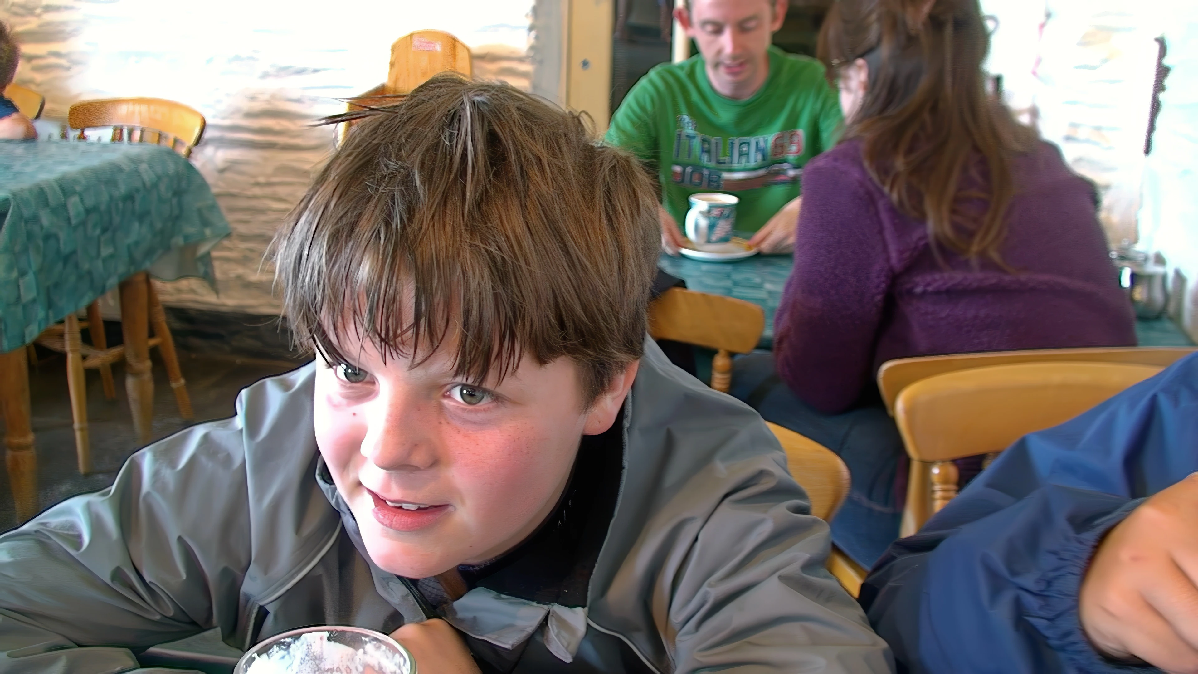 Ashley at the Carnewas Tea Room, Bedruthan Steps, 4.3 miles from Treyarnon.