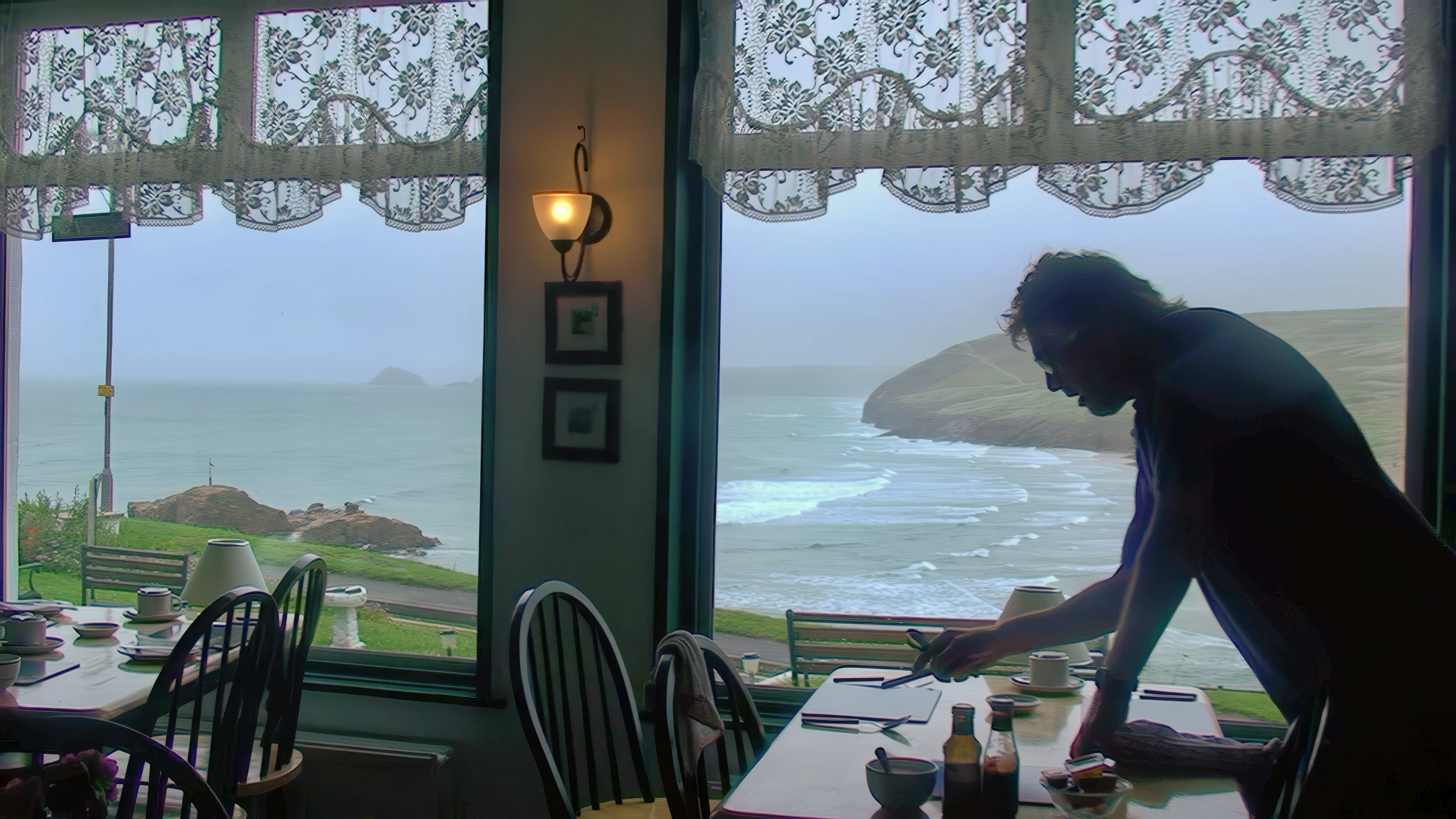 Great views from the breakfast room at Chy an Kerensa, Cliff Road, Perranporth.