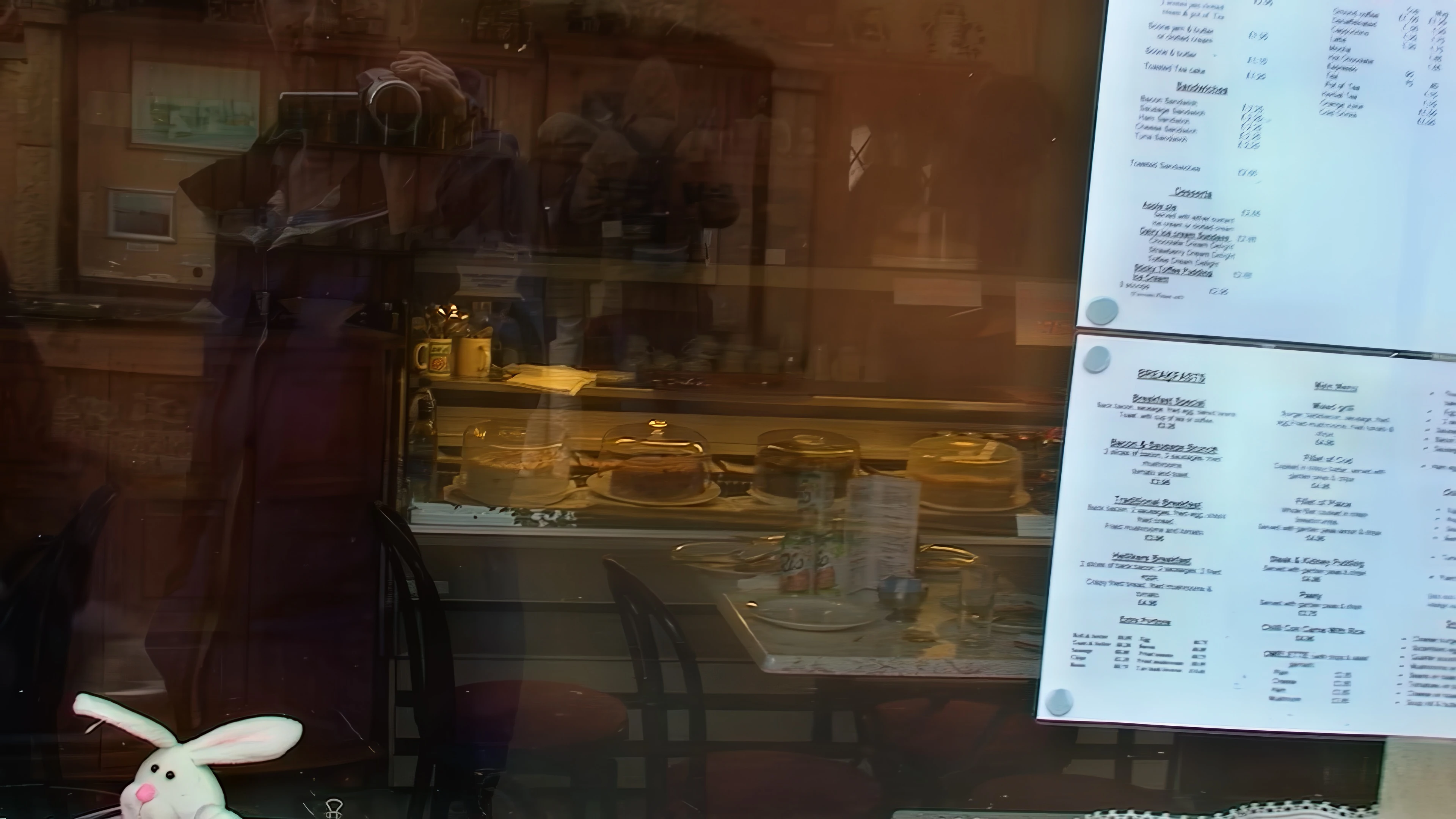 Our table at Corner House Tearooms, Watchet, after a late lunch.