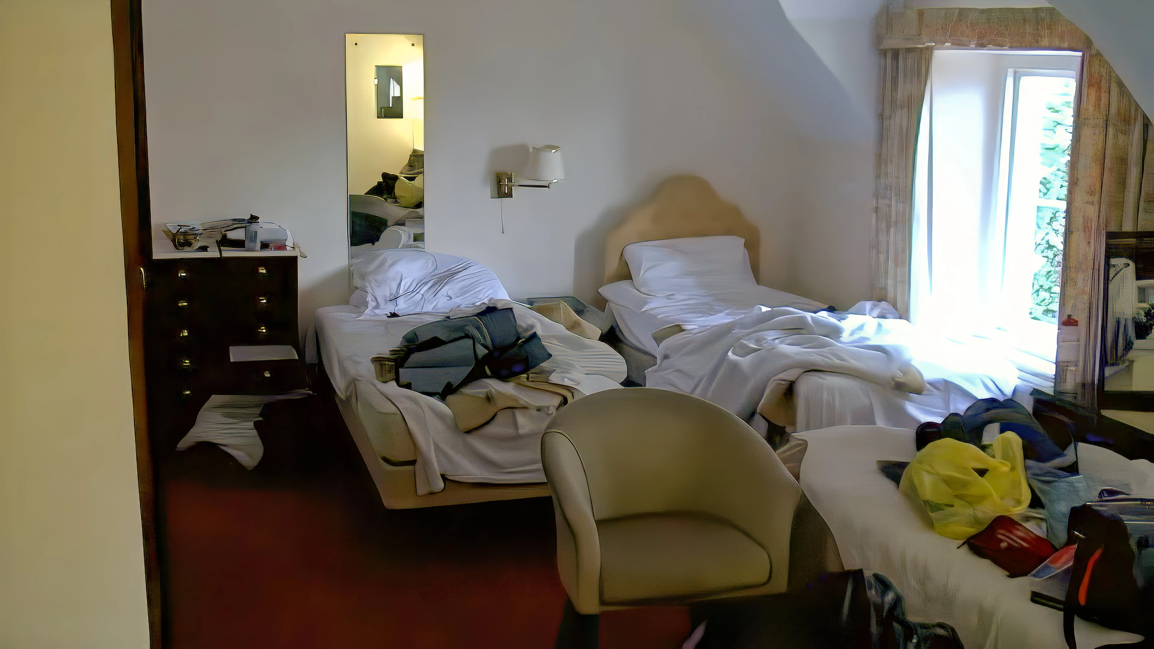 Room 25 at the Bath Hotel—miles from the dining room.