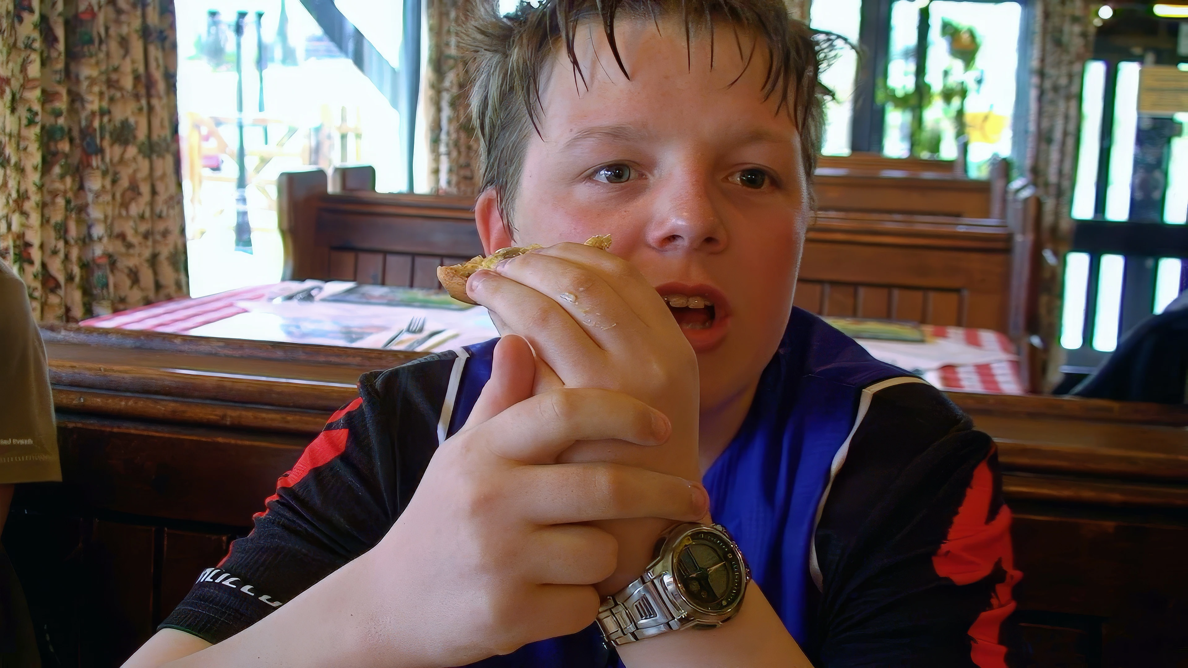 Ash in a time-check photo—we think his watch is a minute slow.