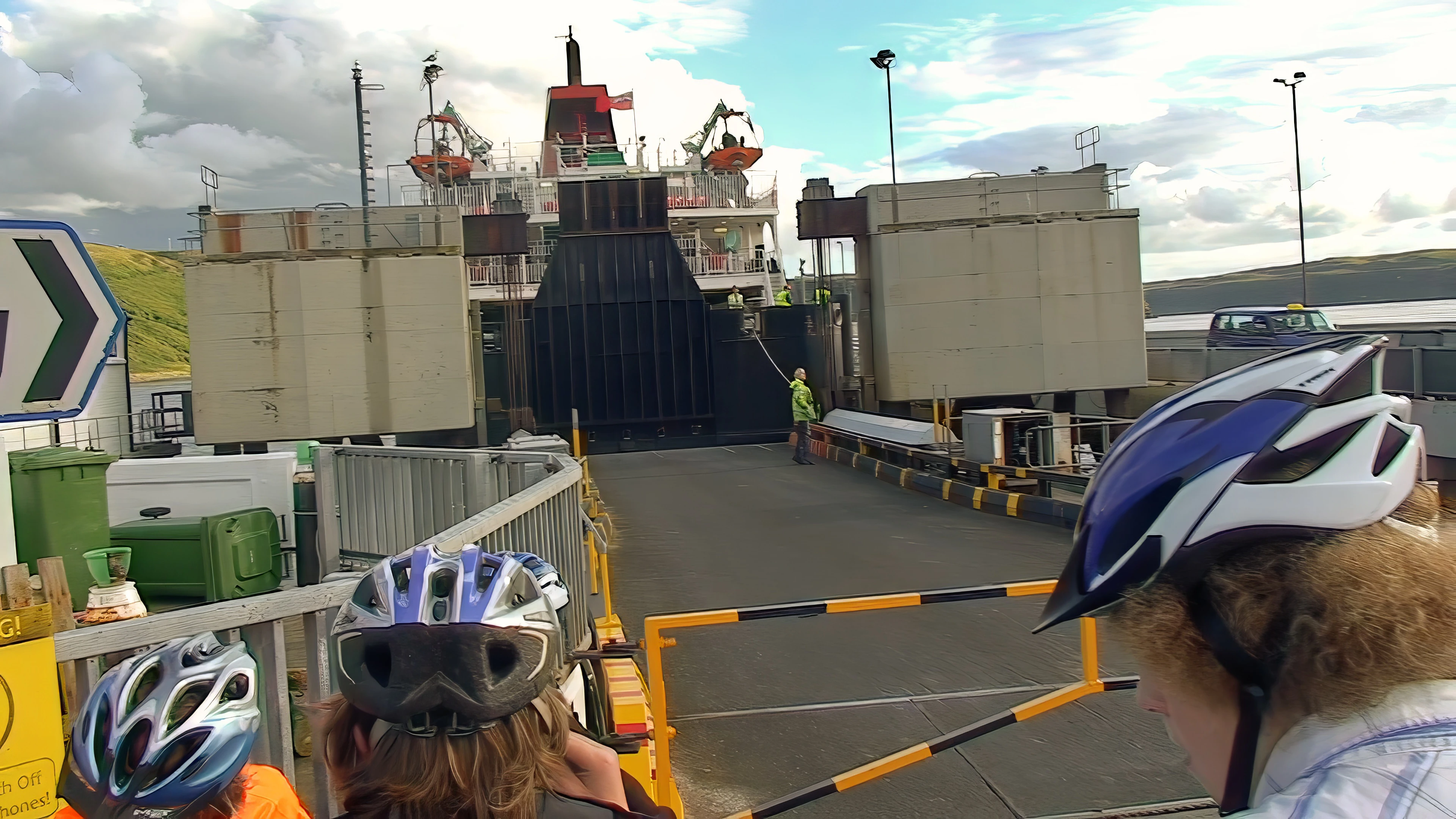 Waiting to board the Tarbert ferry at Uig.