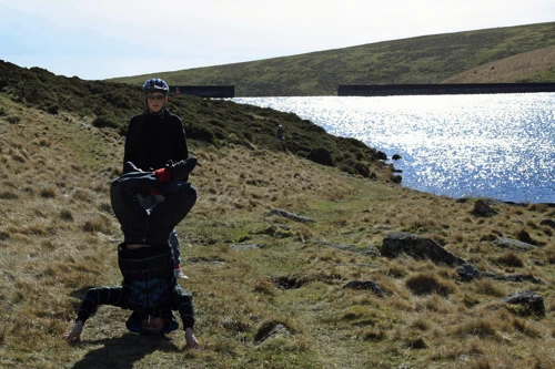 13 Mar 2011 · Connor and Callum at Avon Reservoir, heading for the Abbots Way.