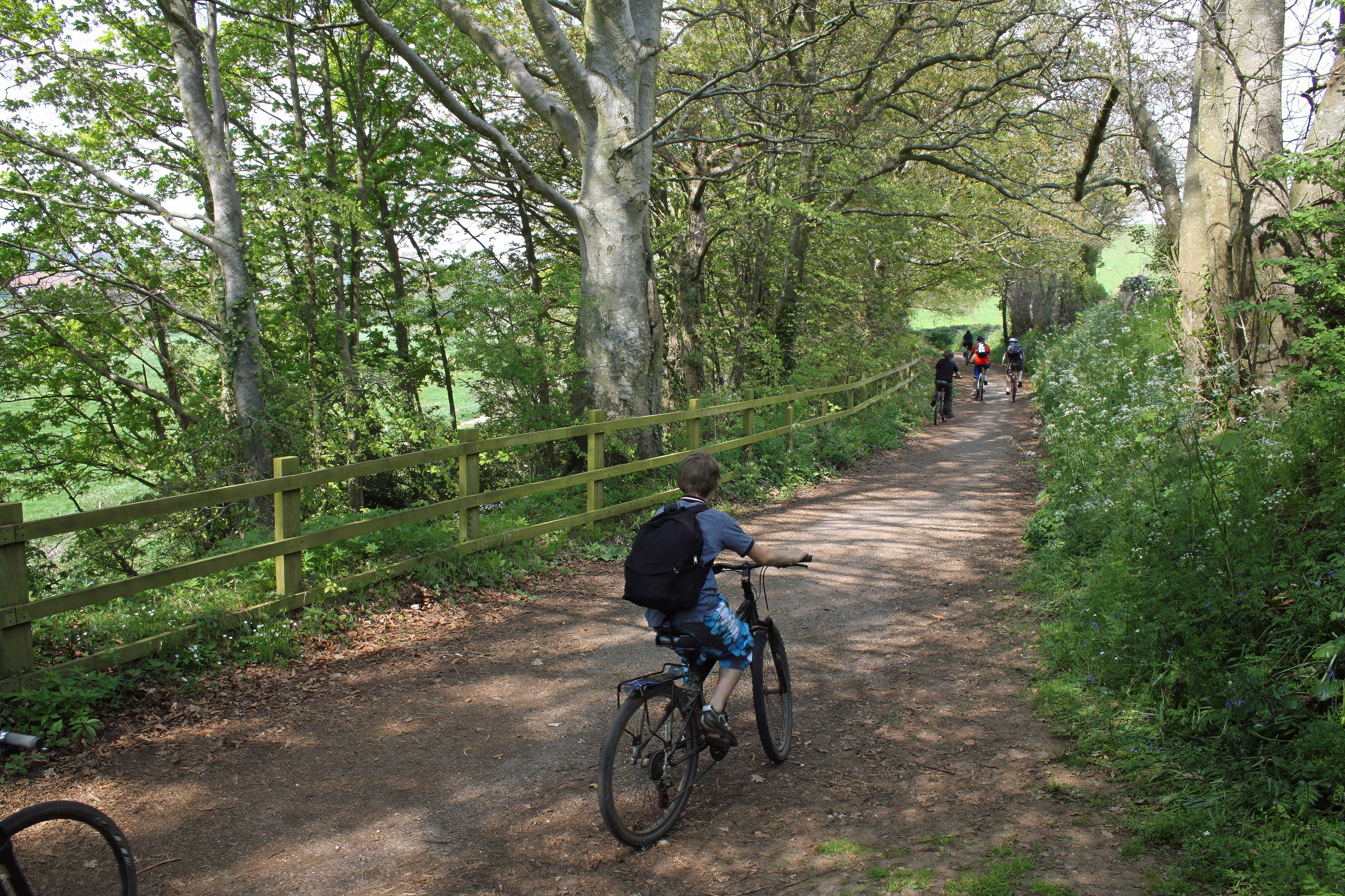 Following the River Otter towards Otterton.
