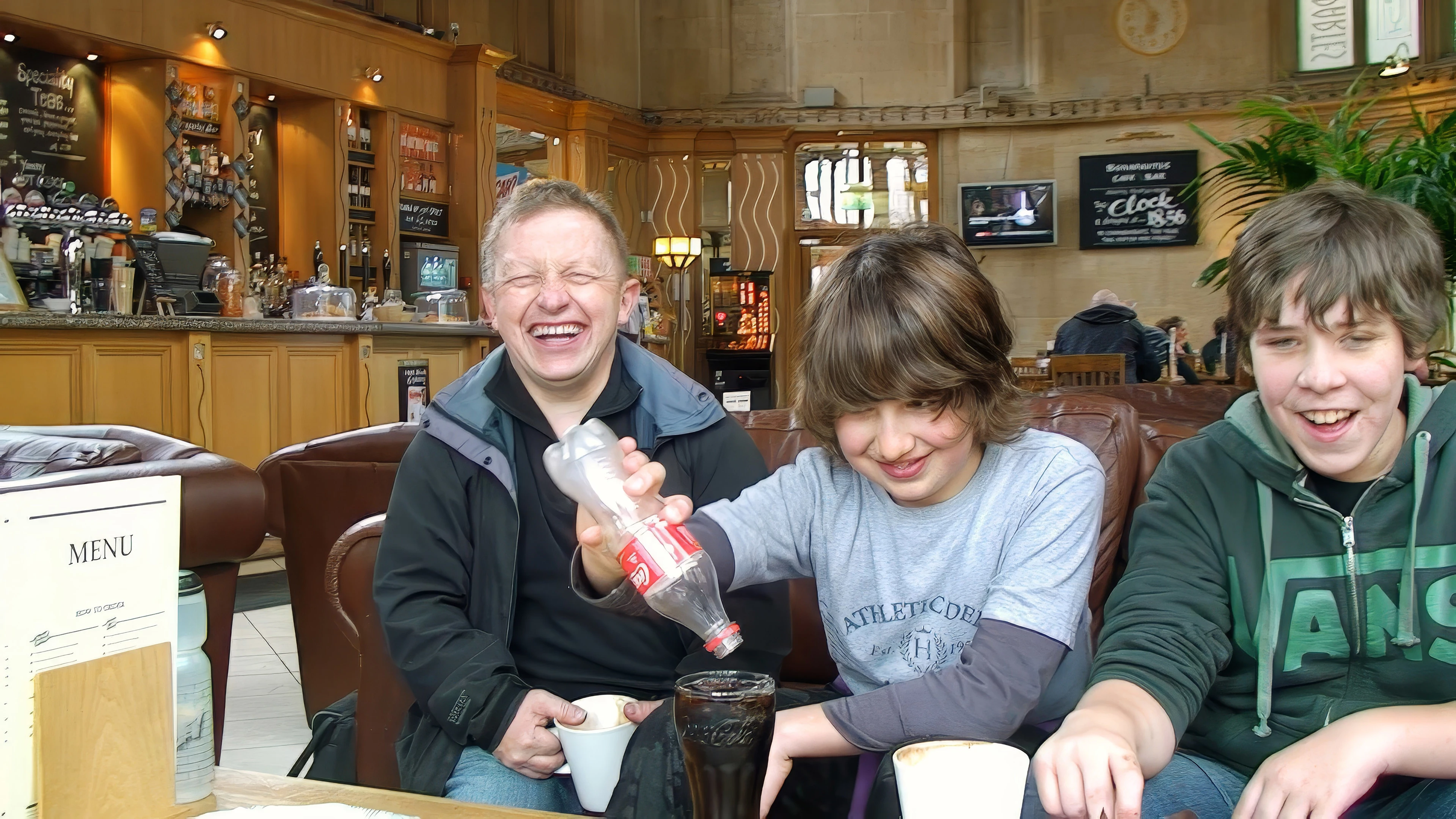 Refreshments in the café at Bristol Temple Meads