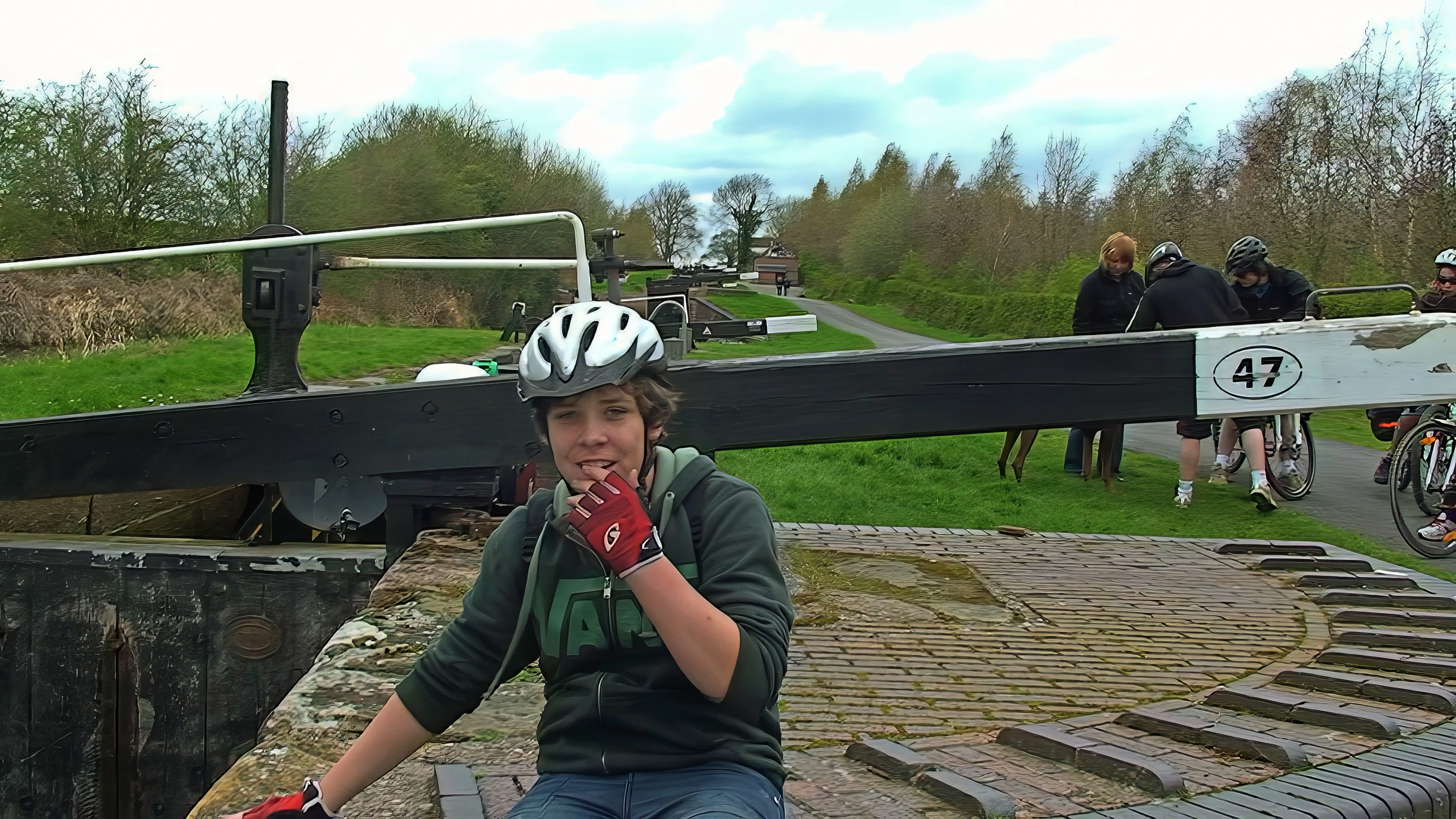 Callum at Lock 47 on the Stratford-upon-Avon Canal