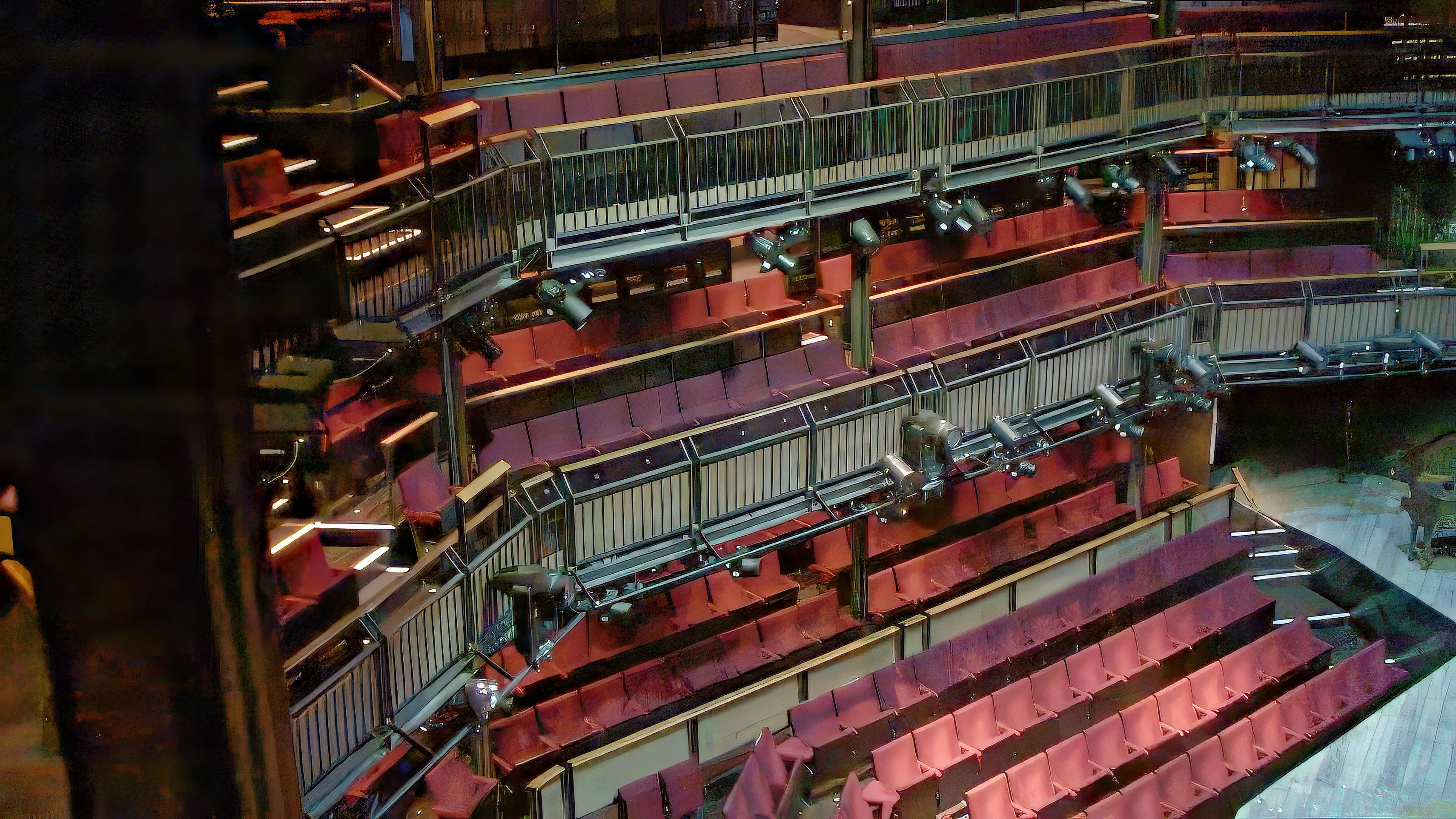 Inside the Royal Shakespeare Theatre, Stratford-upon-Avon.