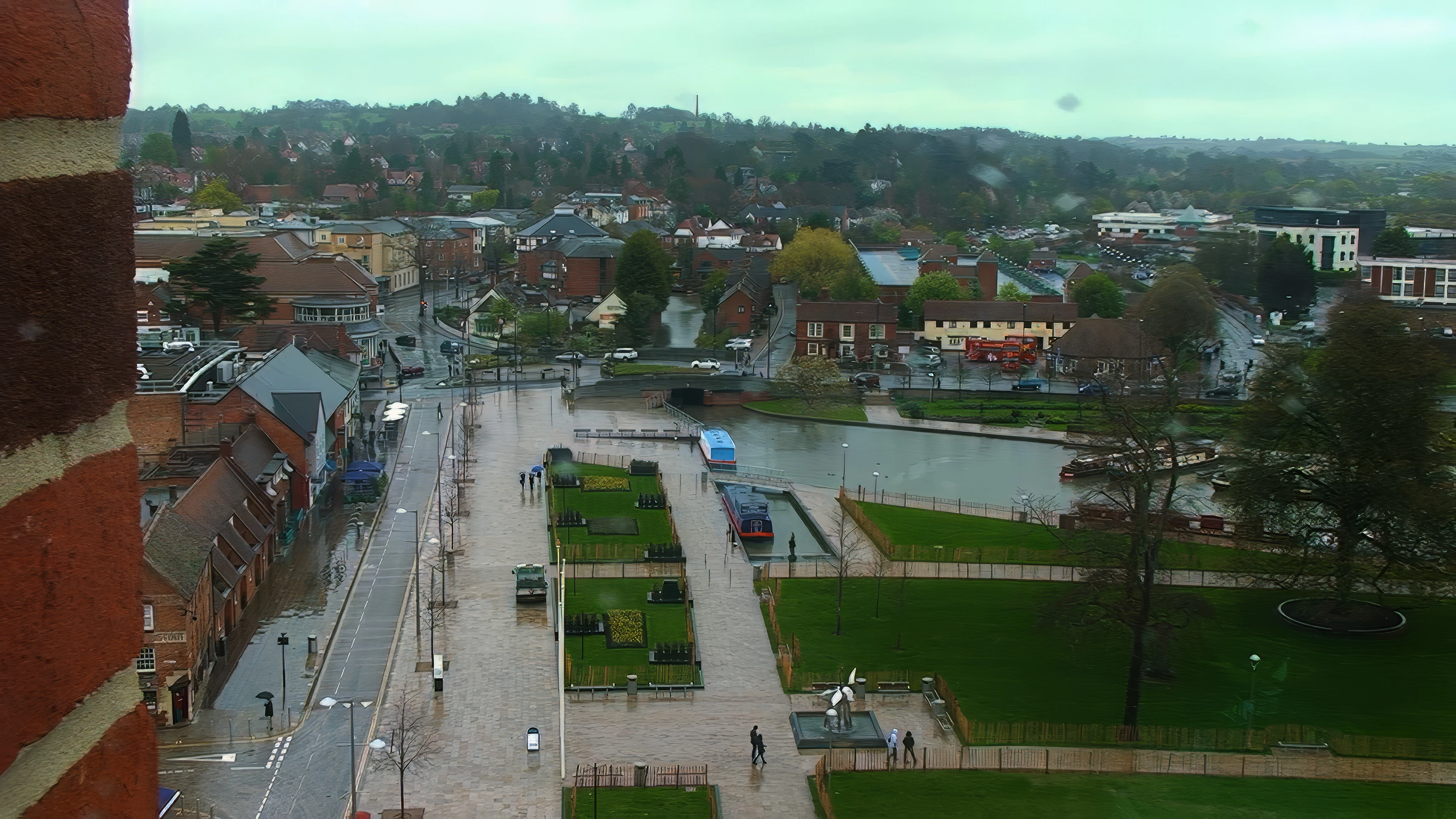 View from the Observation Tower at the Royal Shakespeare Theatre.